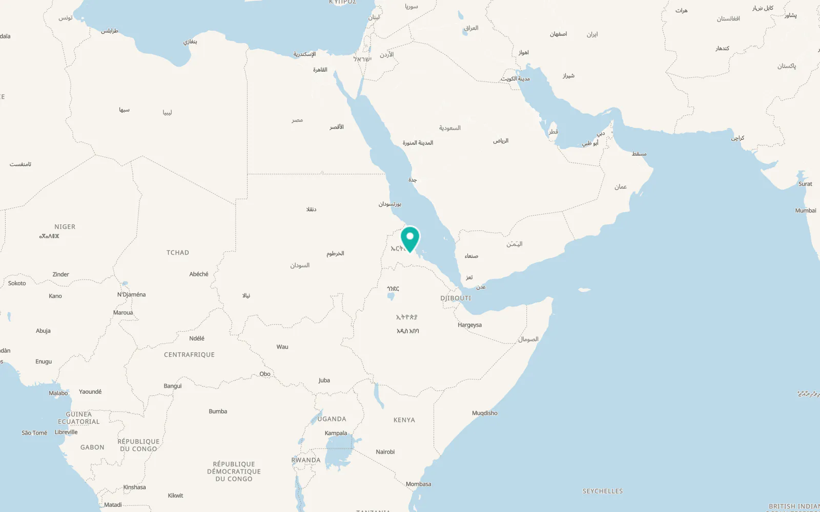Map of Asmara