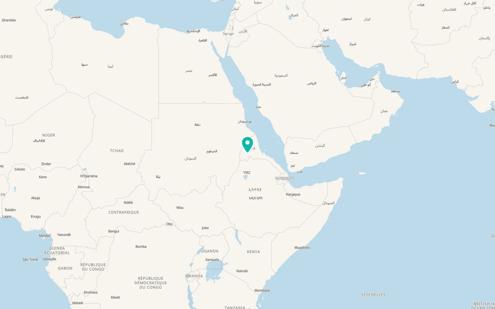 Map of Barentu