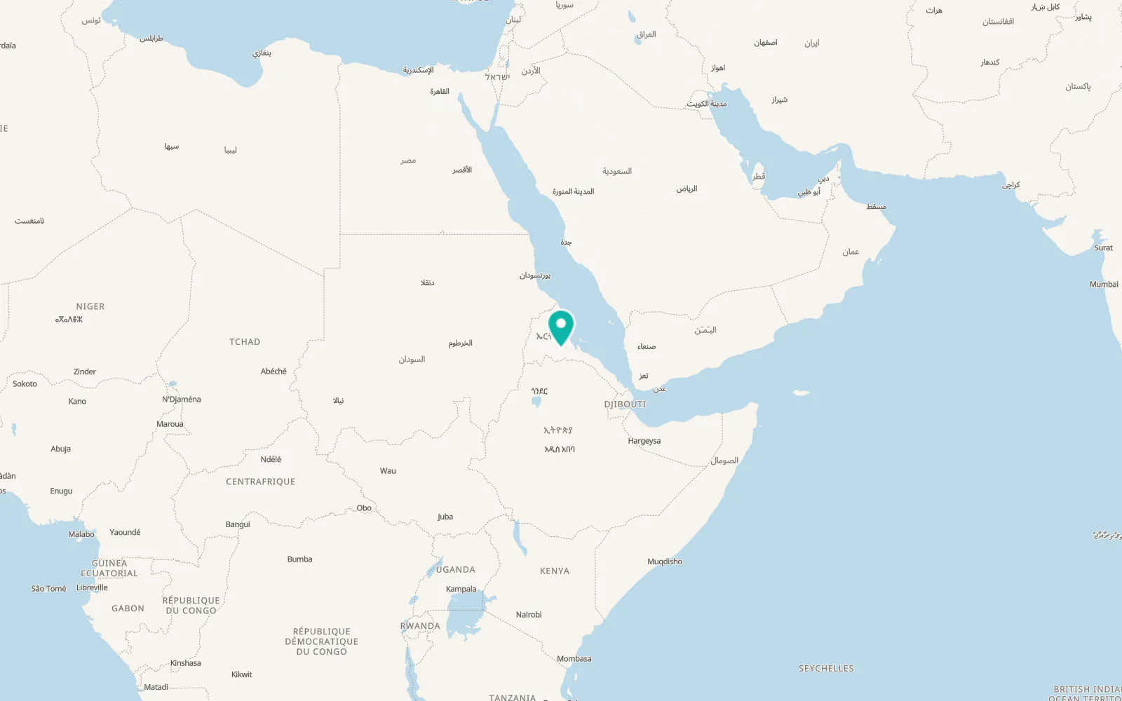 Map of Dbarwa