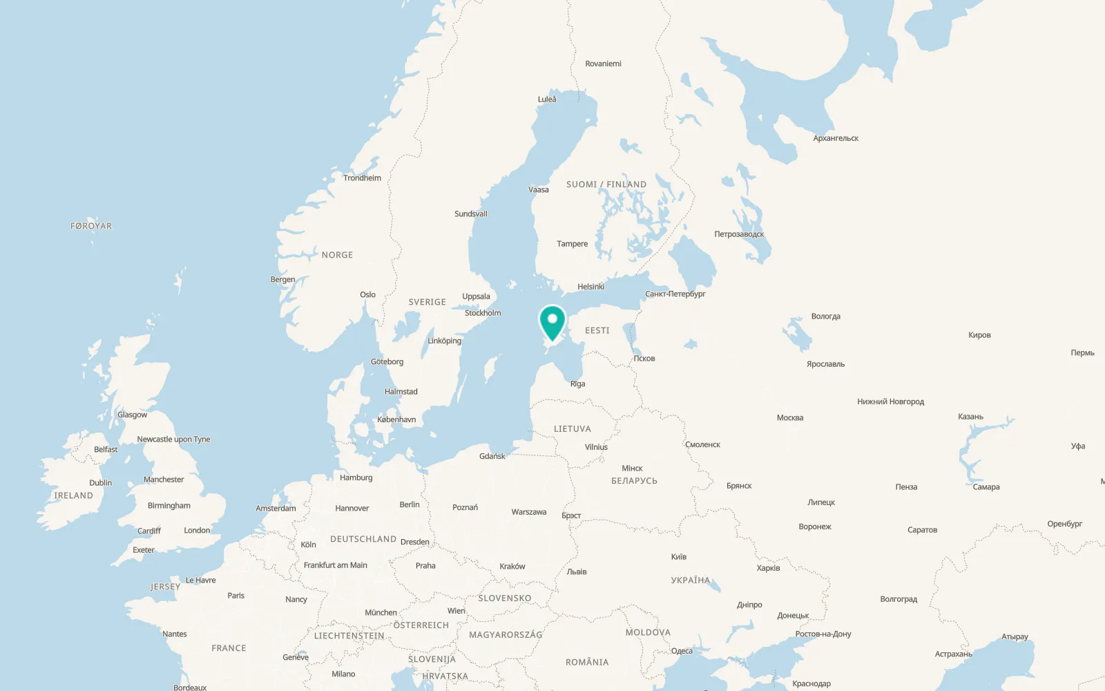 Map of Kuressaare