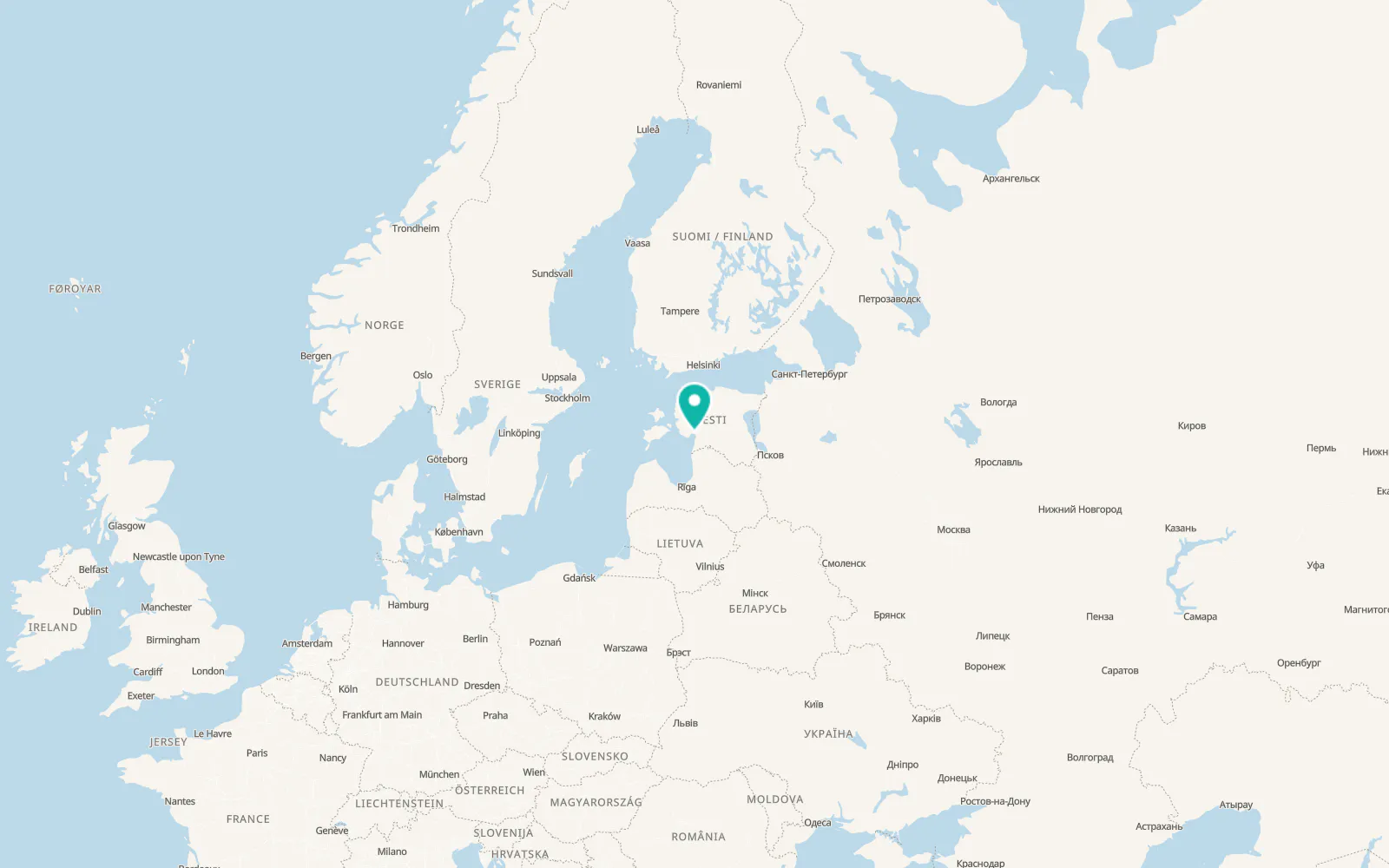 Map of Pärnu