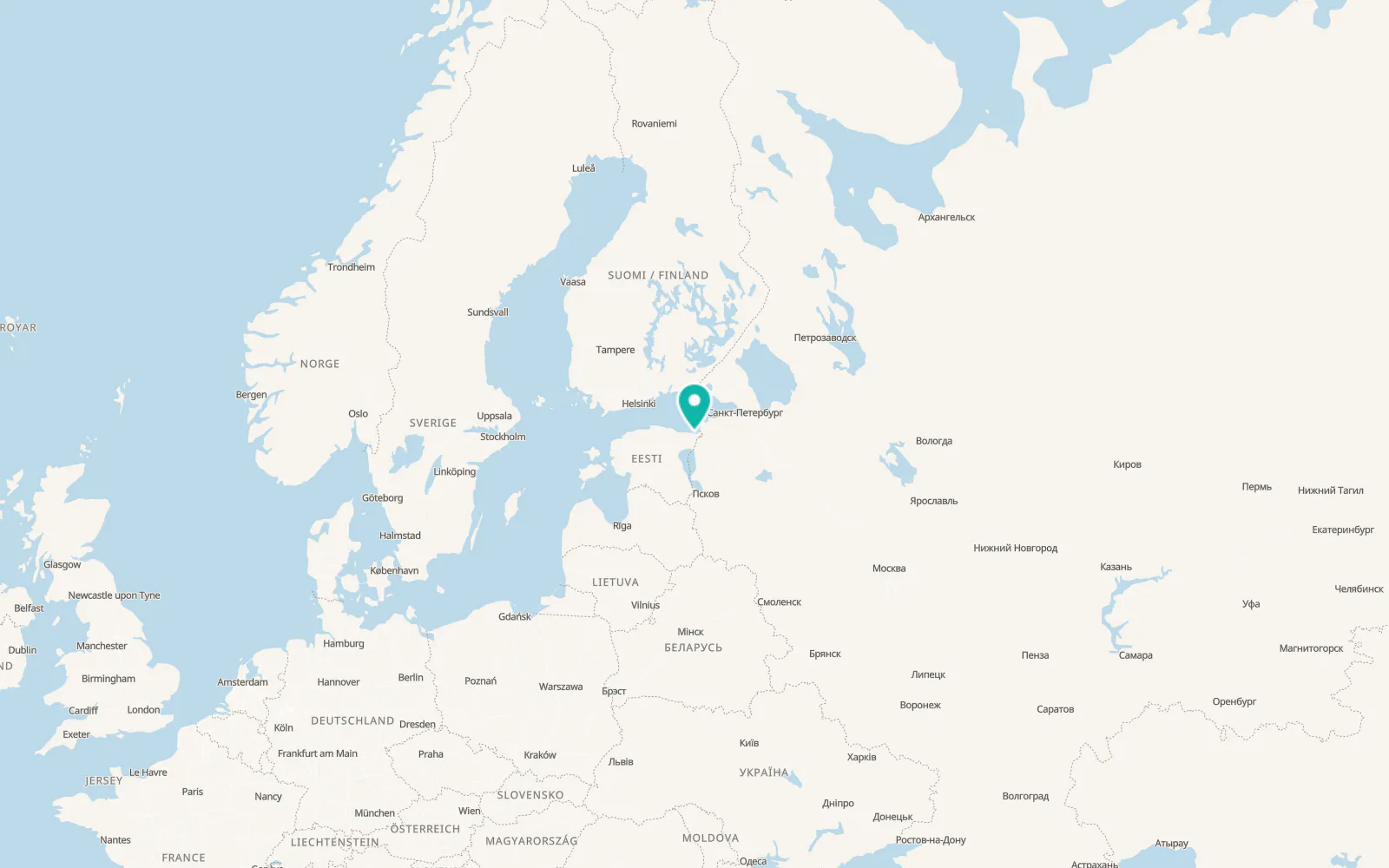 Map of Sillamäe