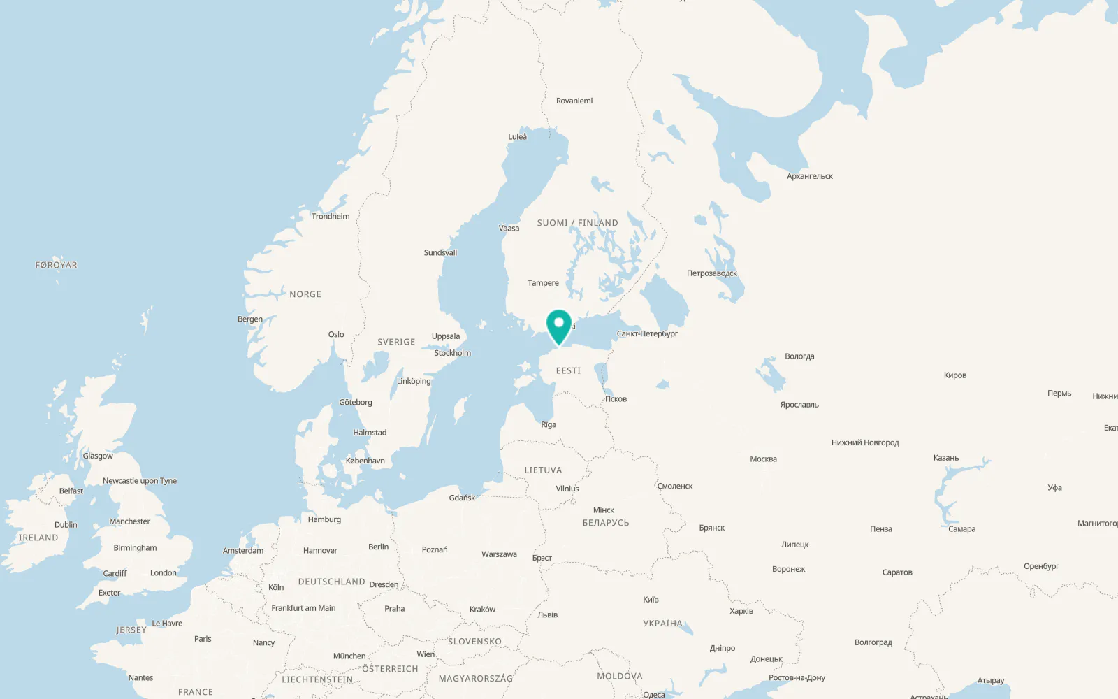 Map of Tallinn