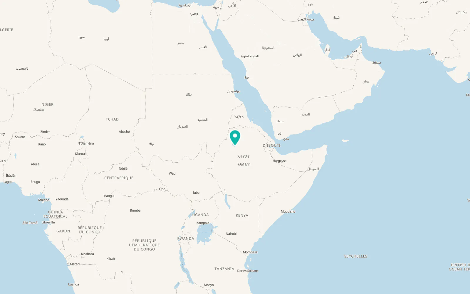 Map of Bahir Dar