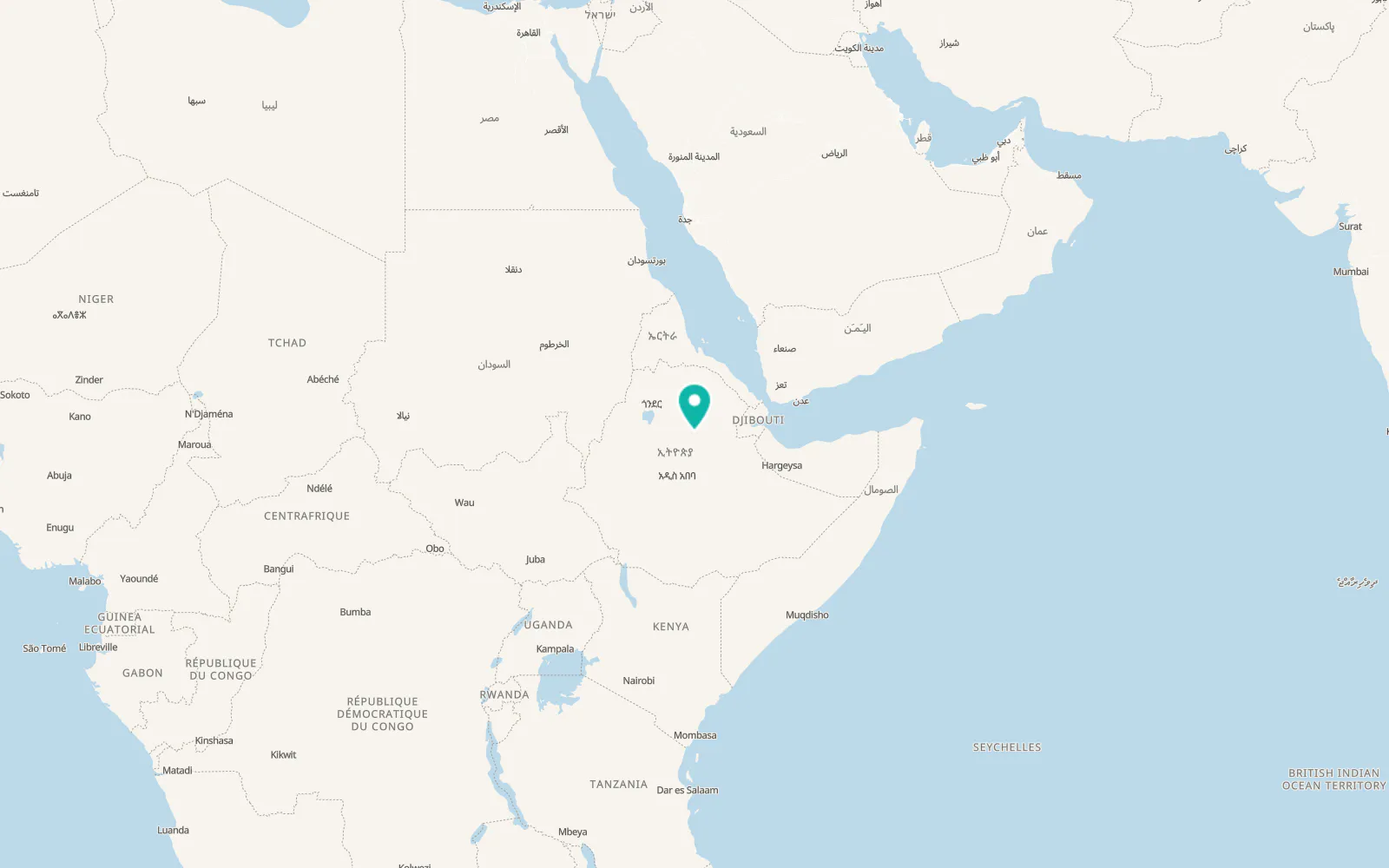 Map of Dessie