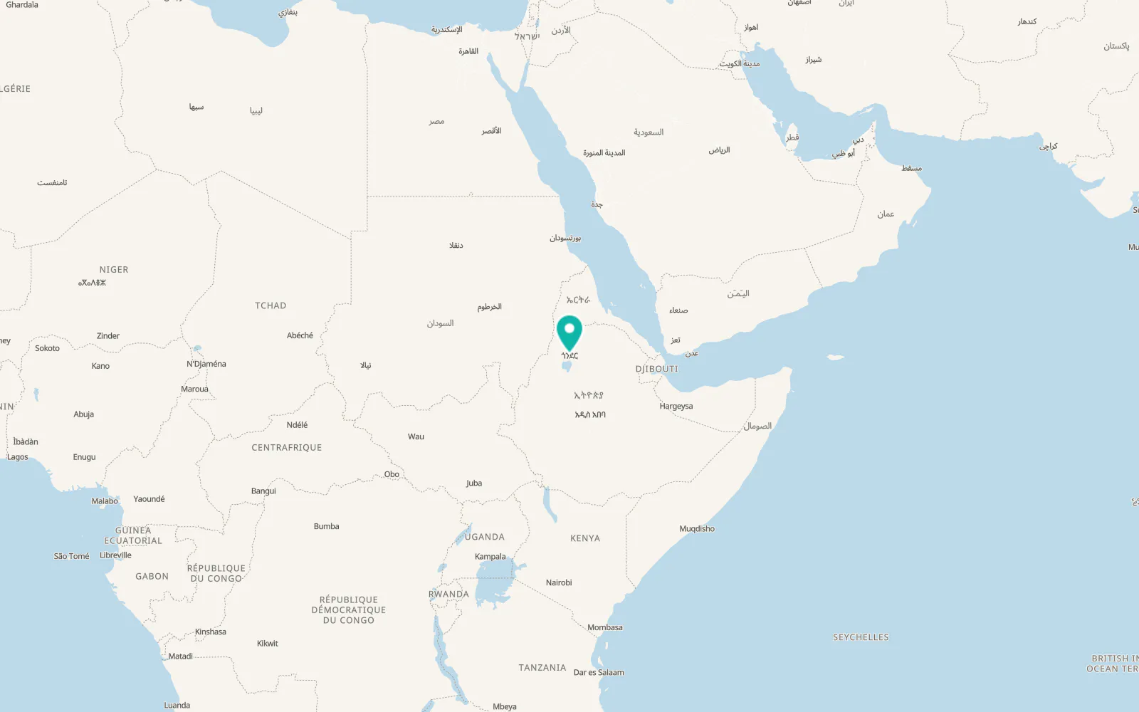 Map of Gonder