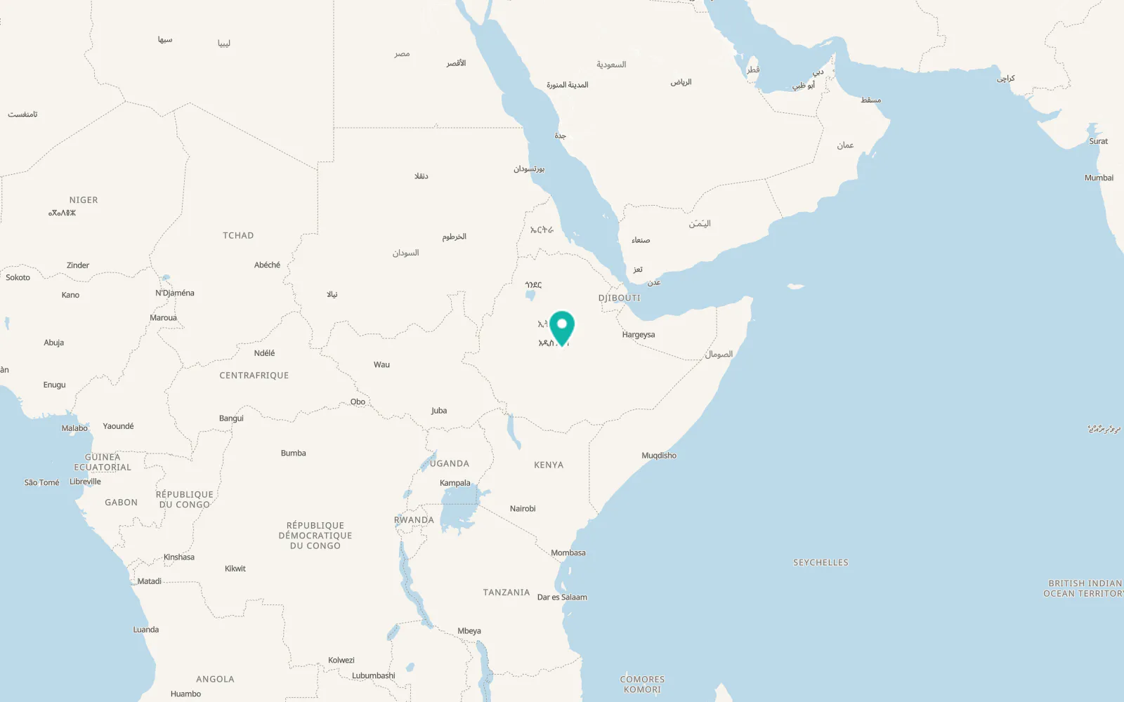 Map of Nazrēt