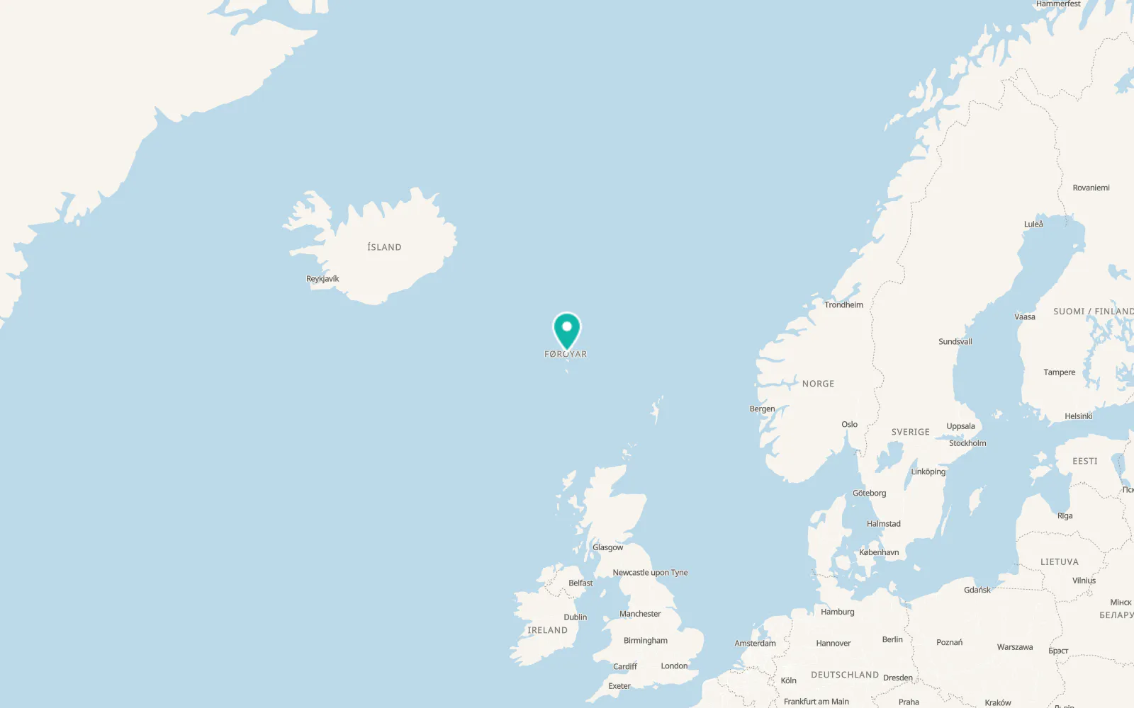 Map of Hoyvík