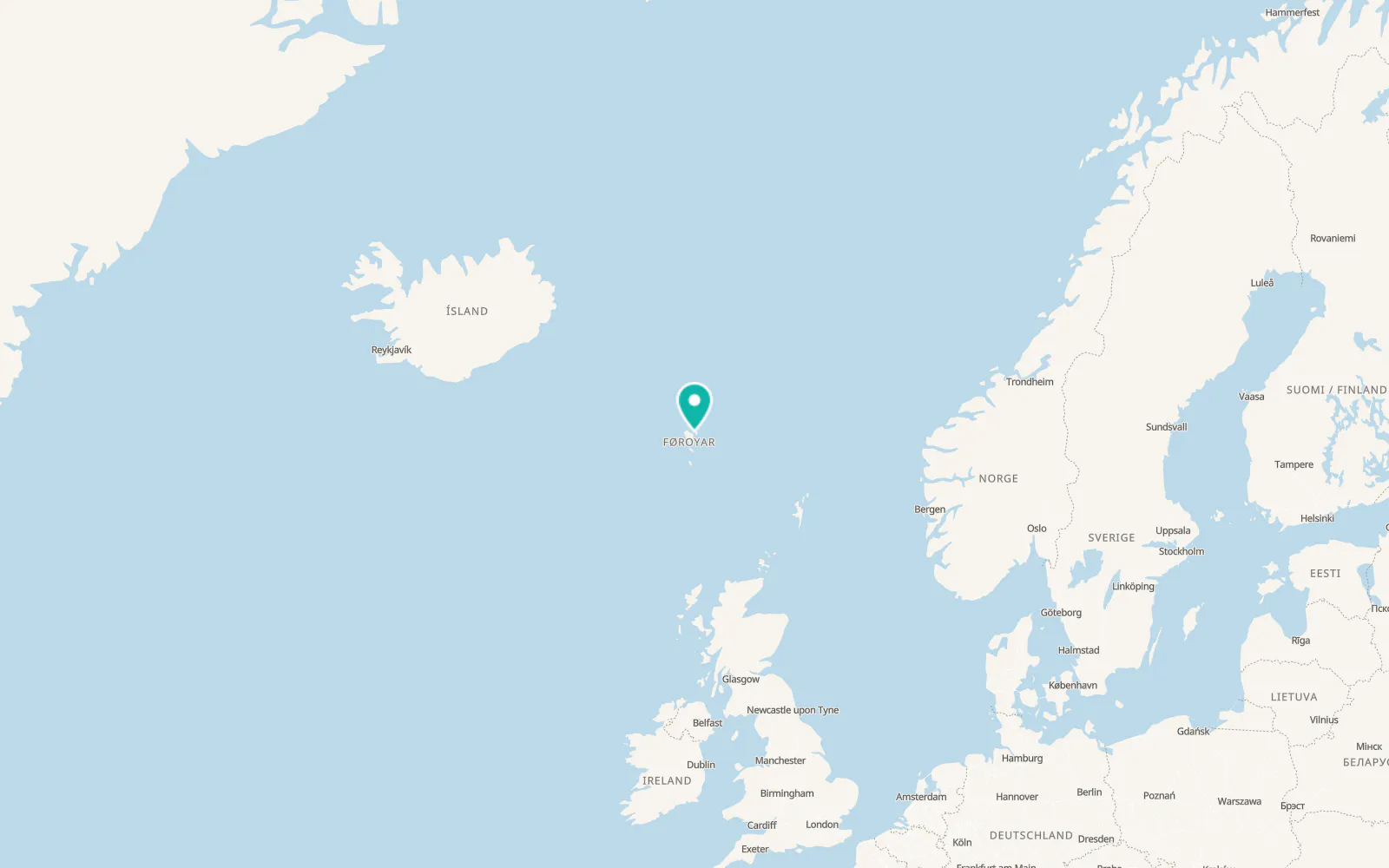 Map of Klaksvík
