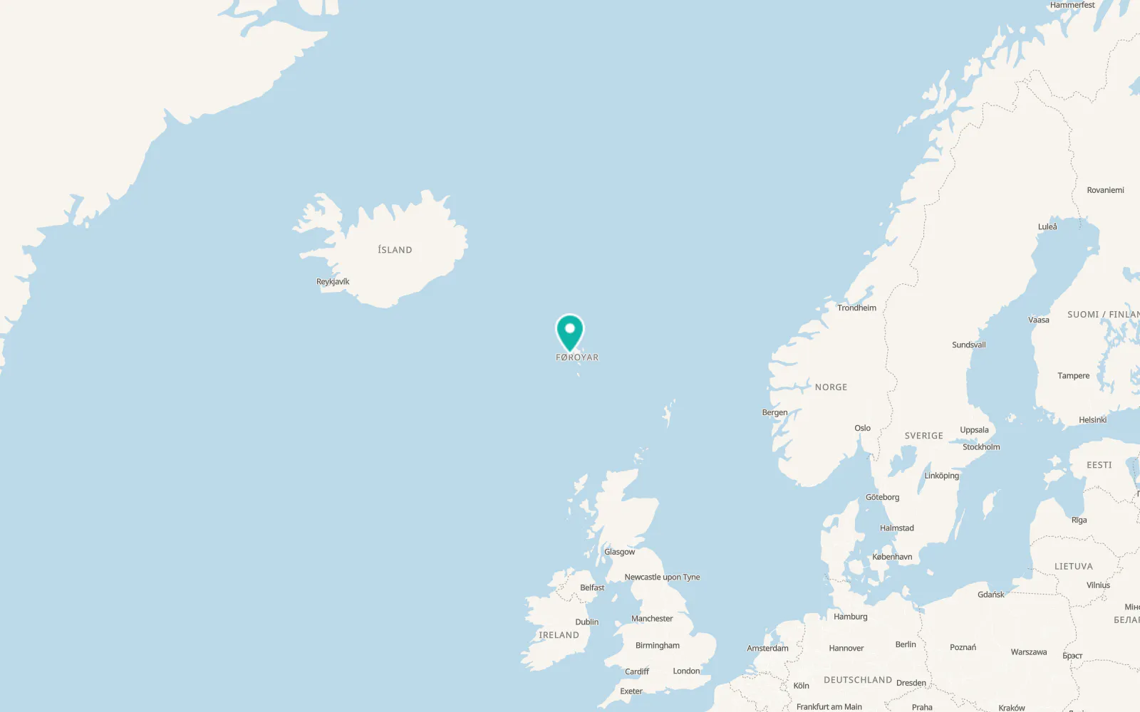 Map of Sørvágur