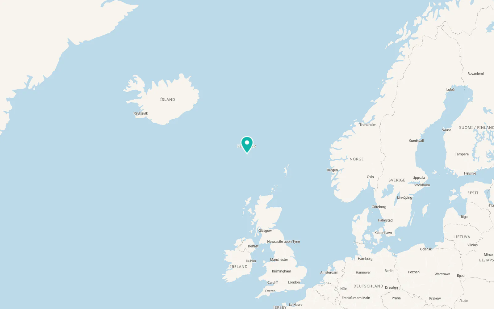 Map of Vágur