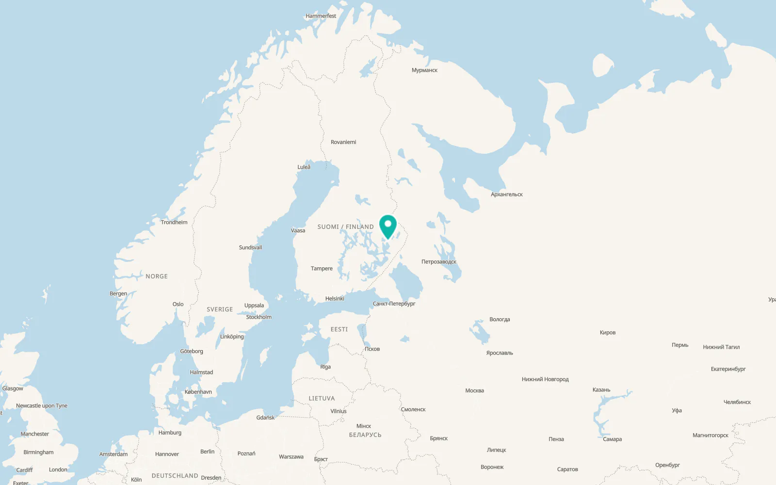 Map of Joensuu