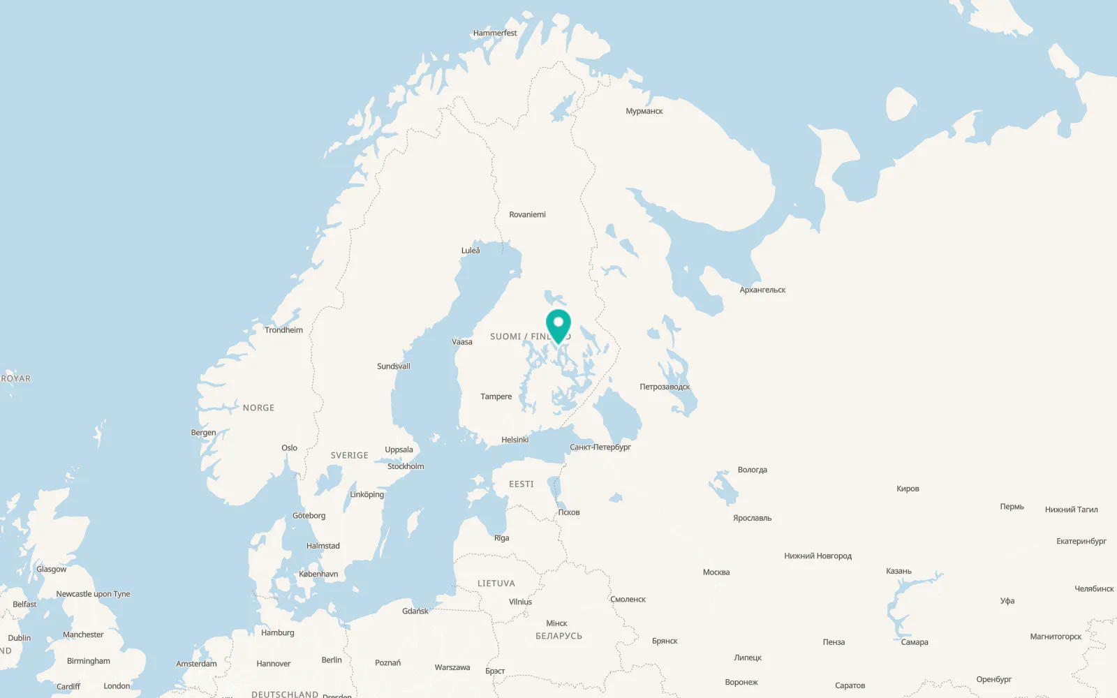 Map of Kuopio