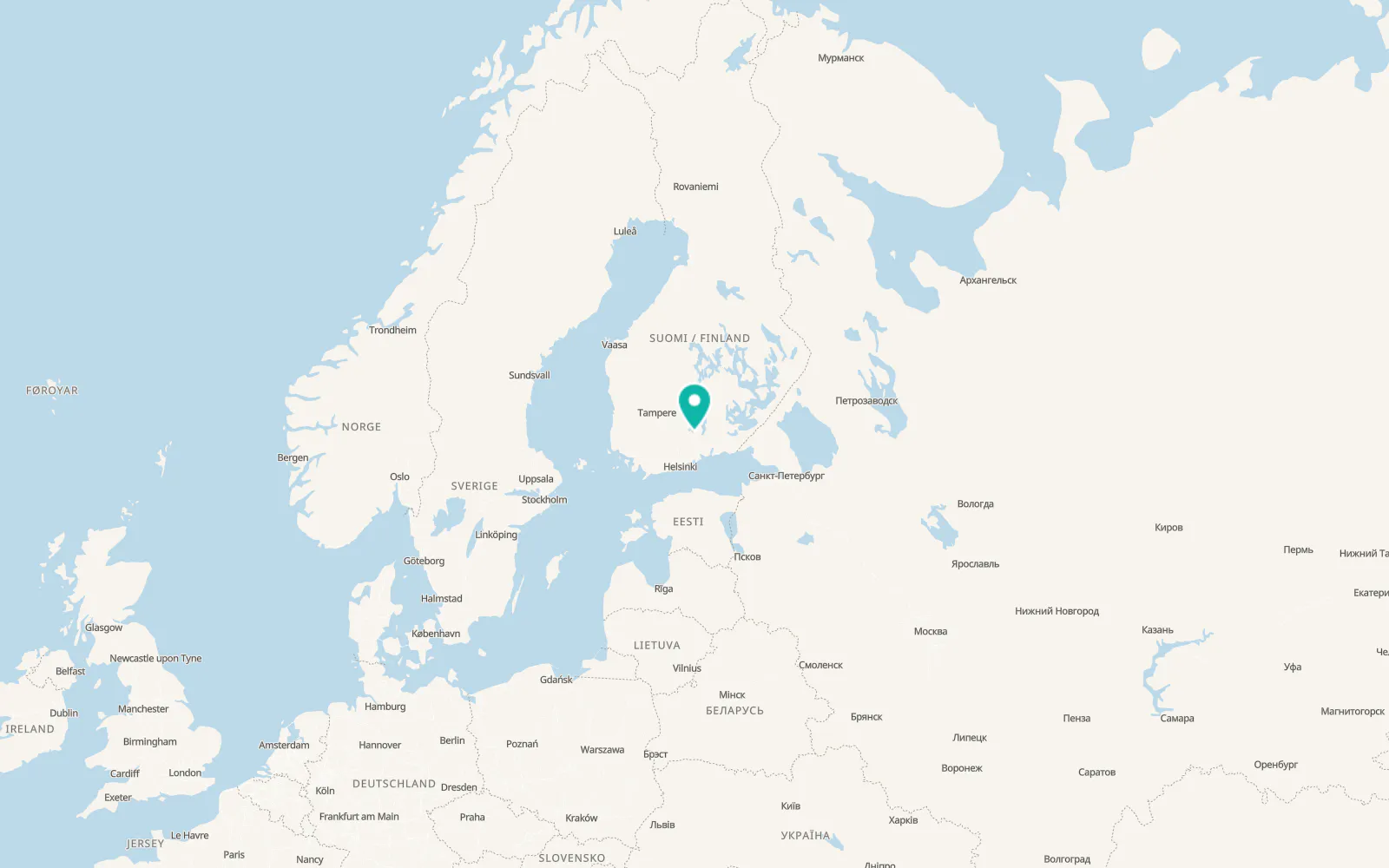 Map of Lahti