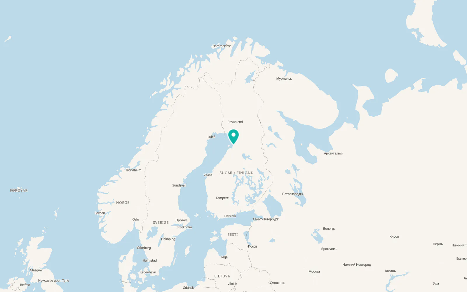 Map of Oulu