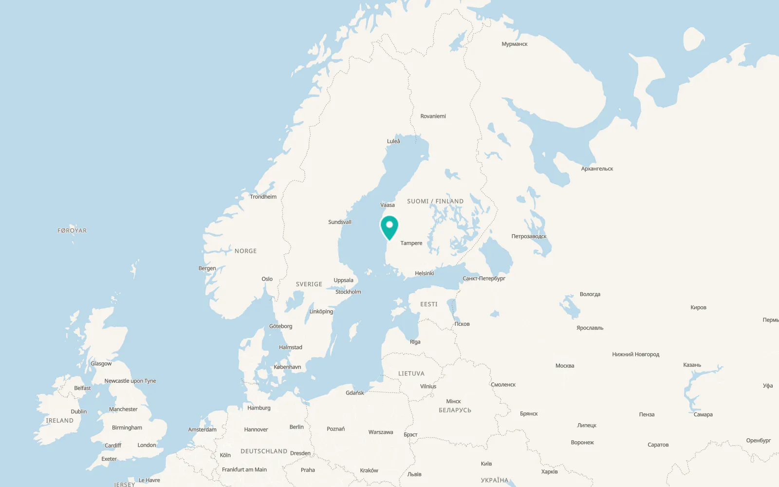 Map of Pori