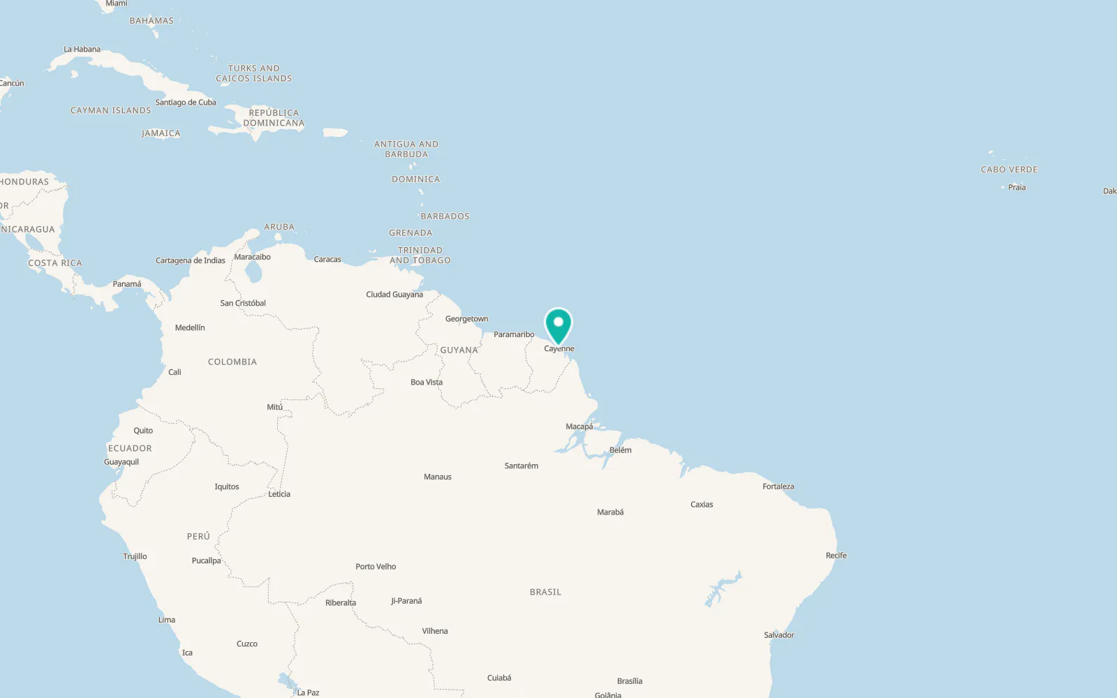 Map of Macouria