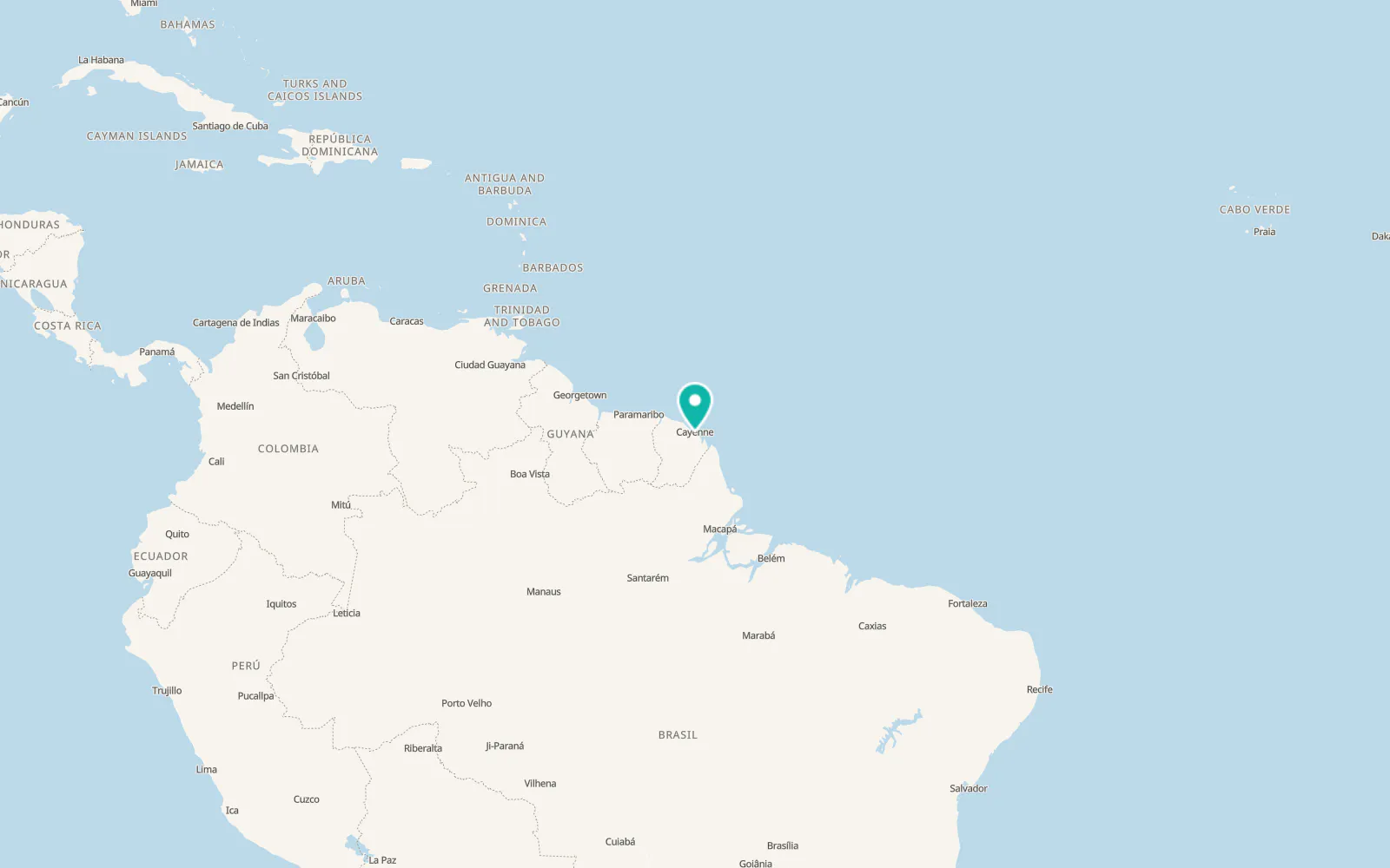 Map of Matoury