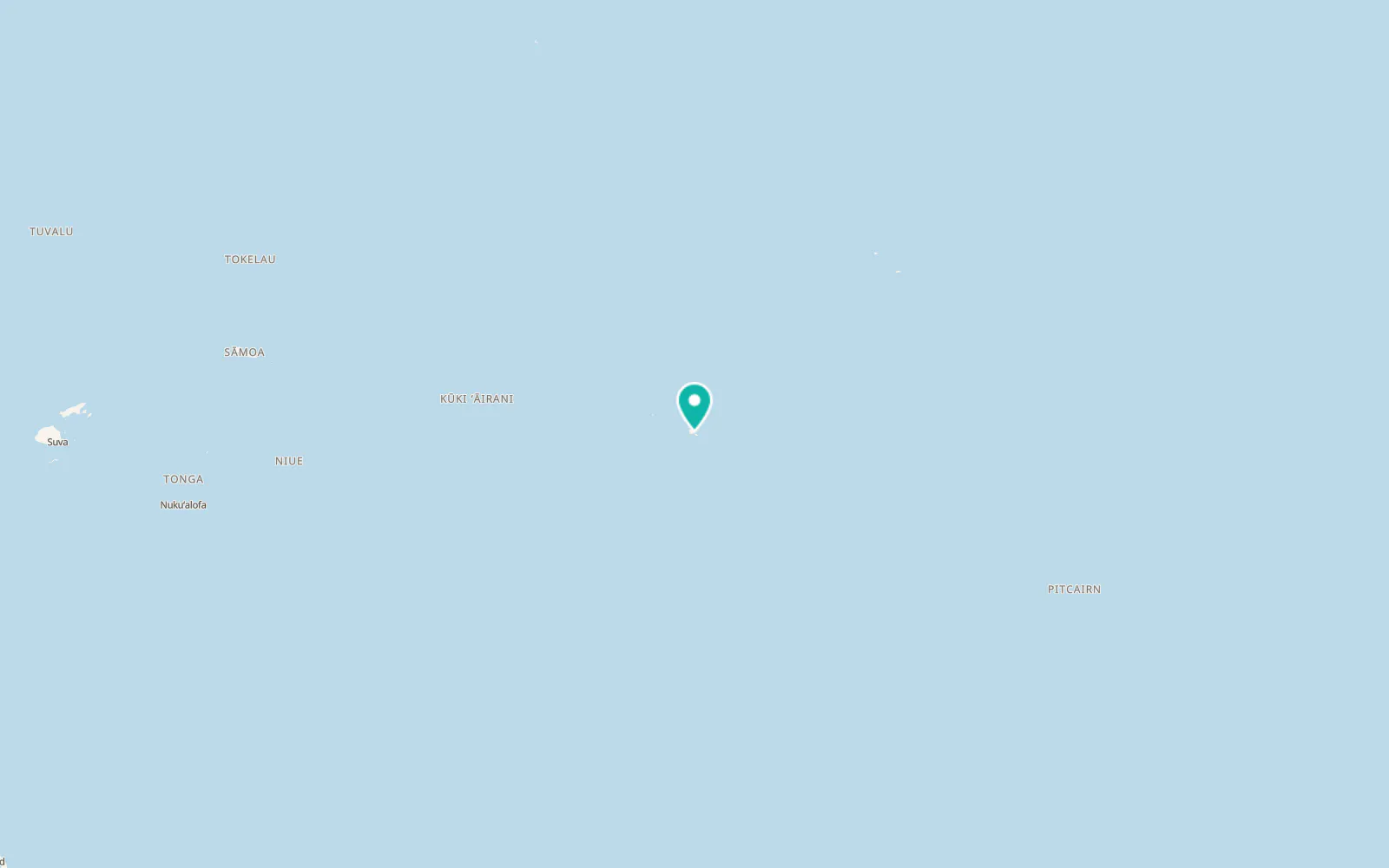 Map of Afaahiti