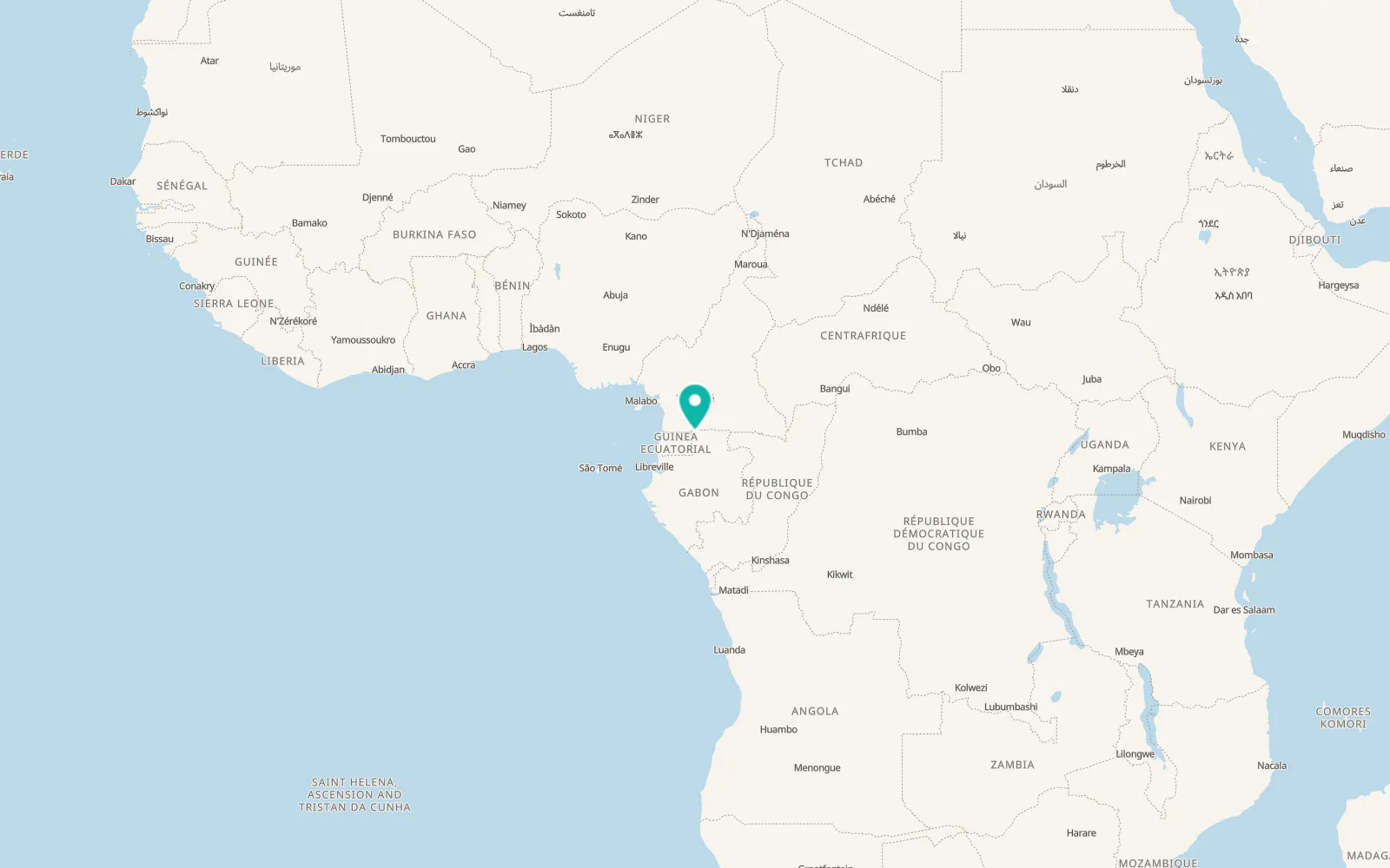 Map of Bitam