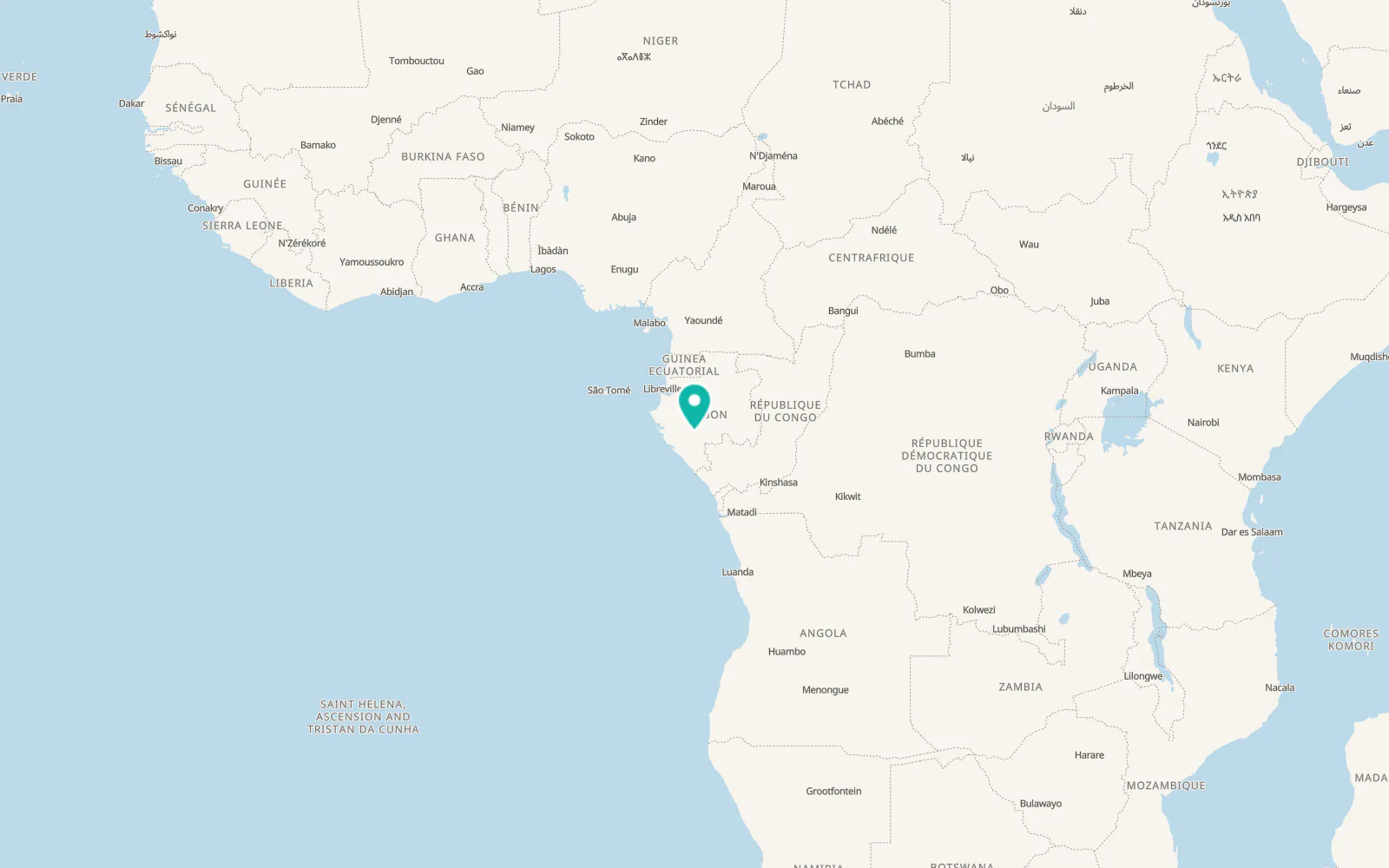 Map of Mouila