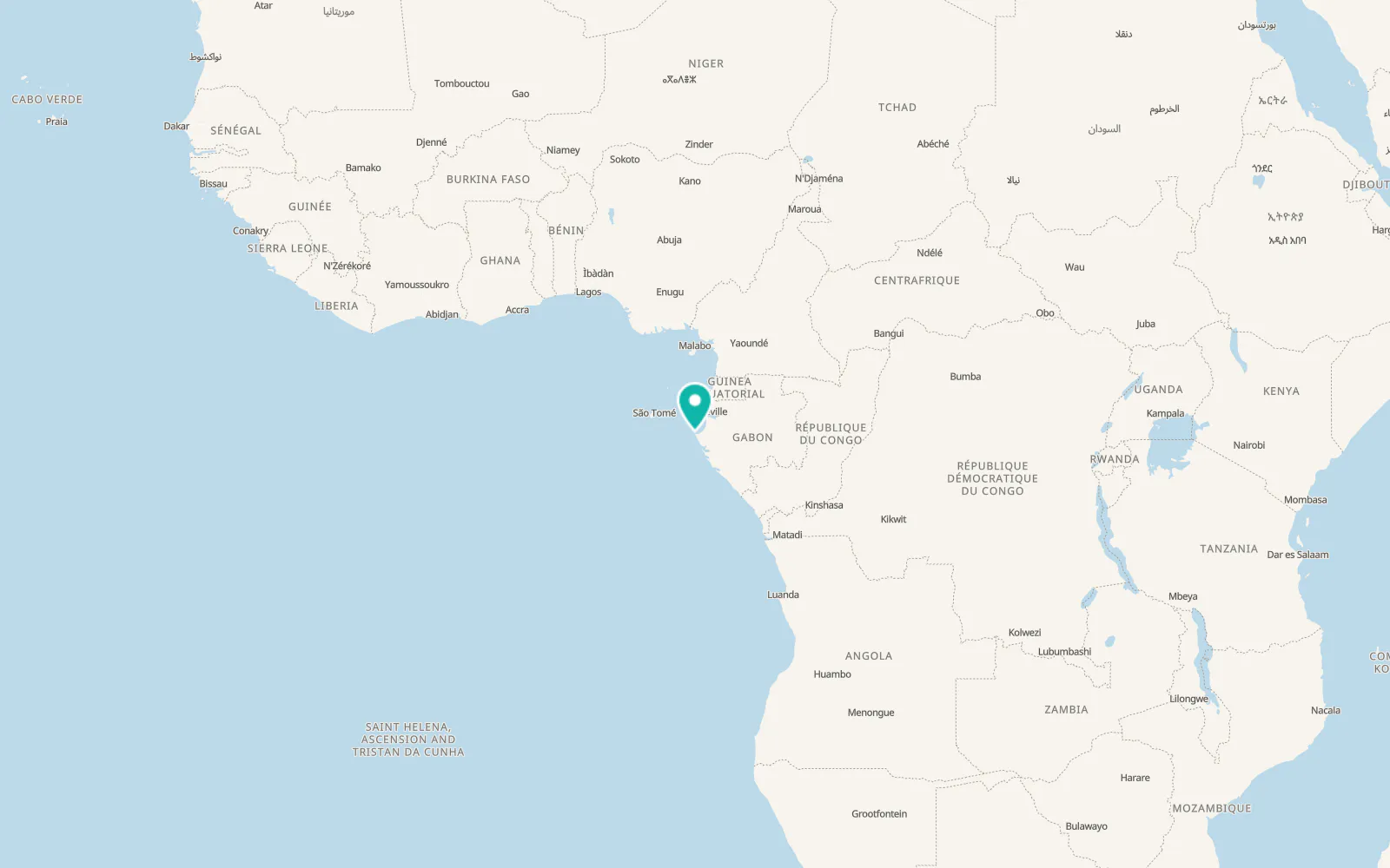 Map of Port-Gentil