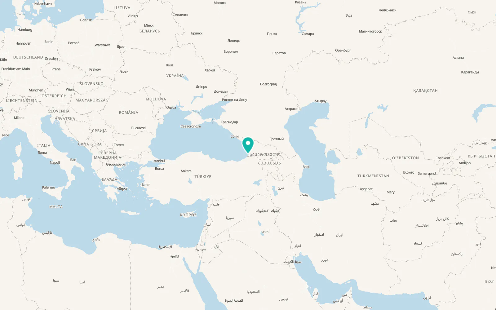 Map of Batumi