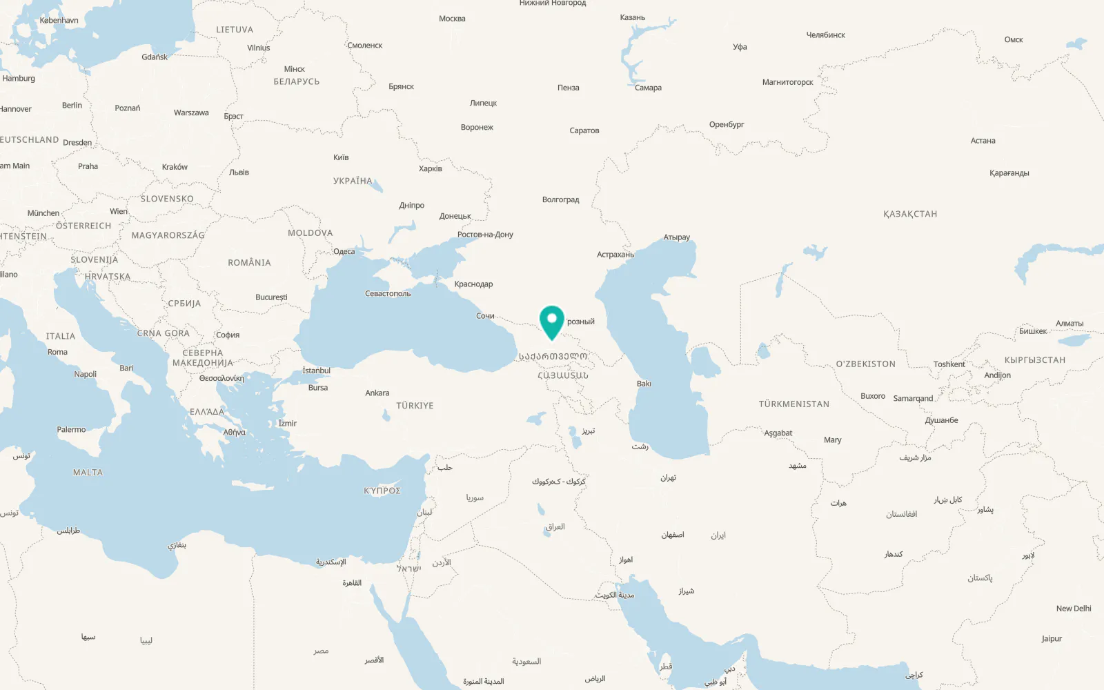 Map of Ts’khinvali