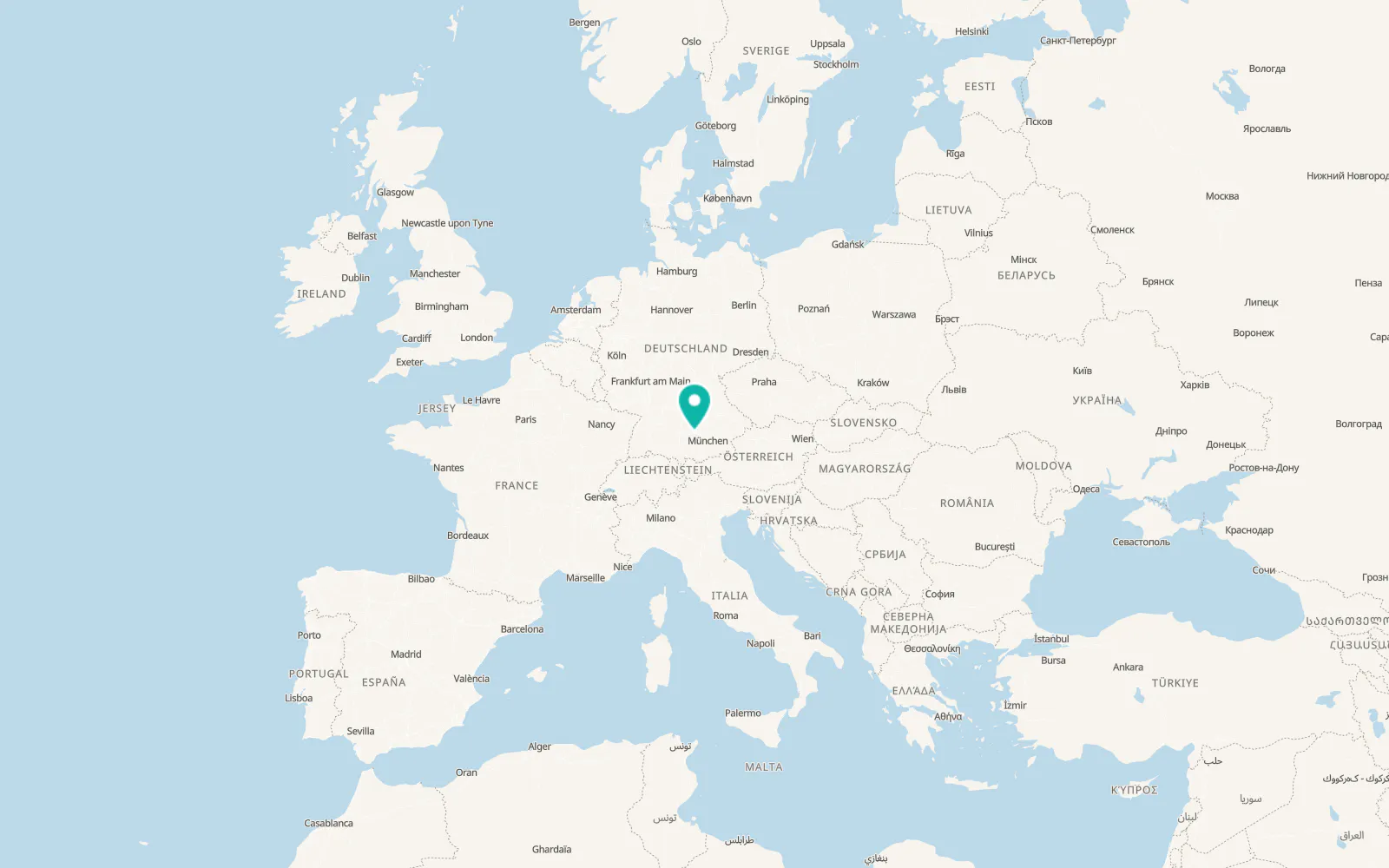 Map of Augsburg