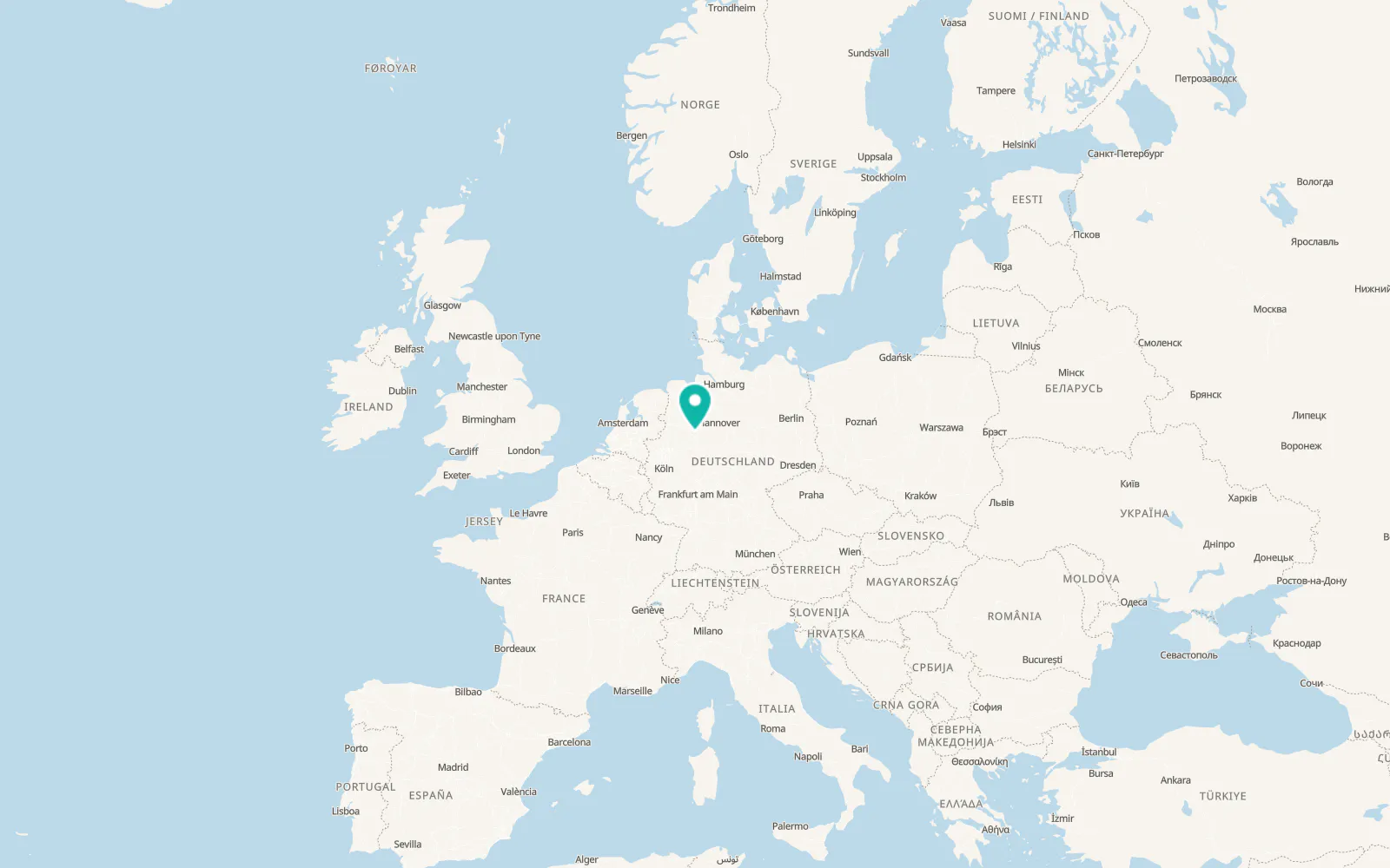 Map of Bielefeld