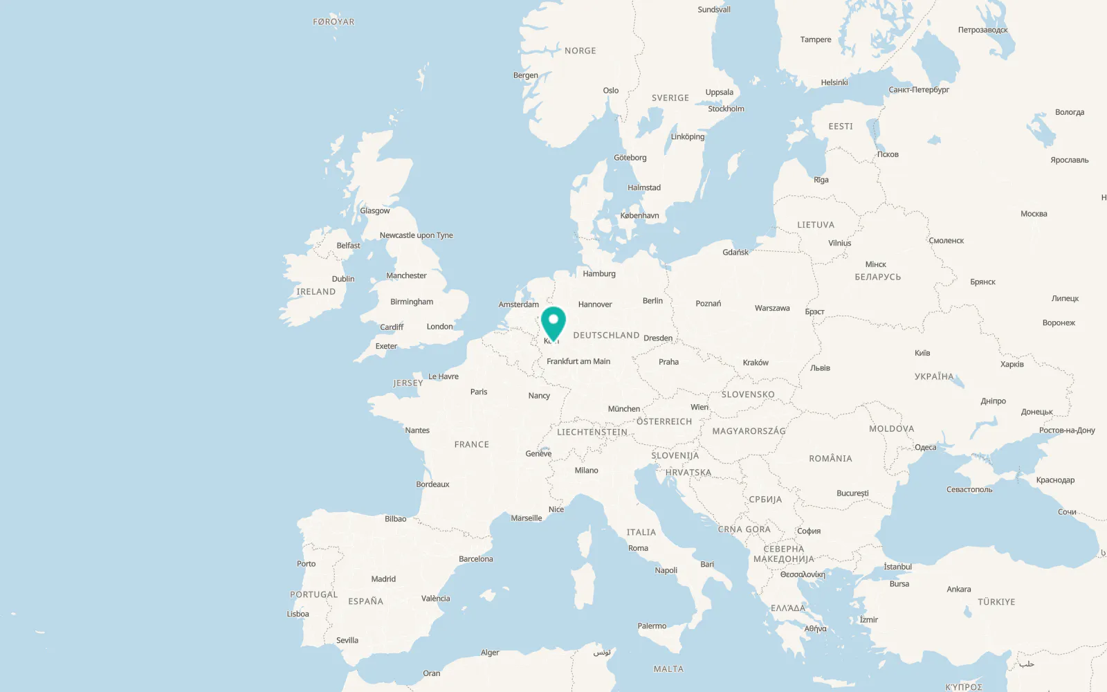 Map of Bonn