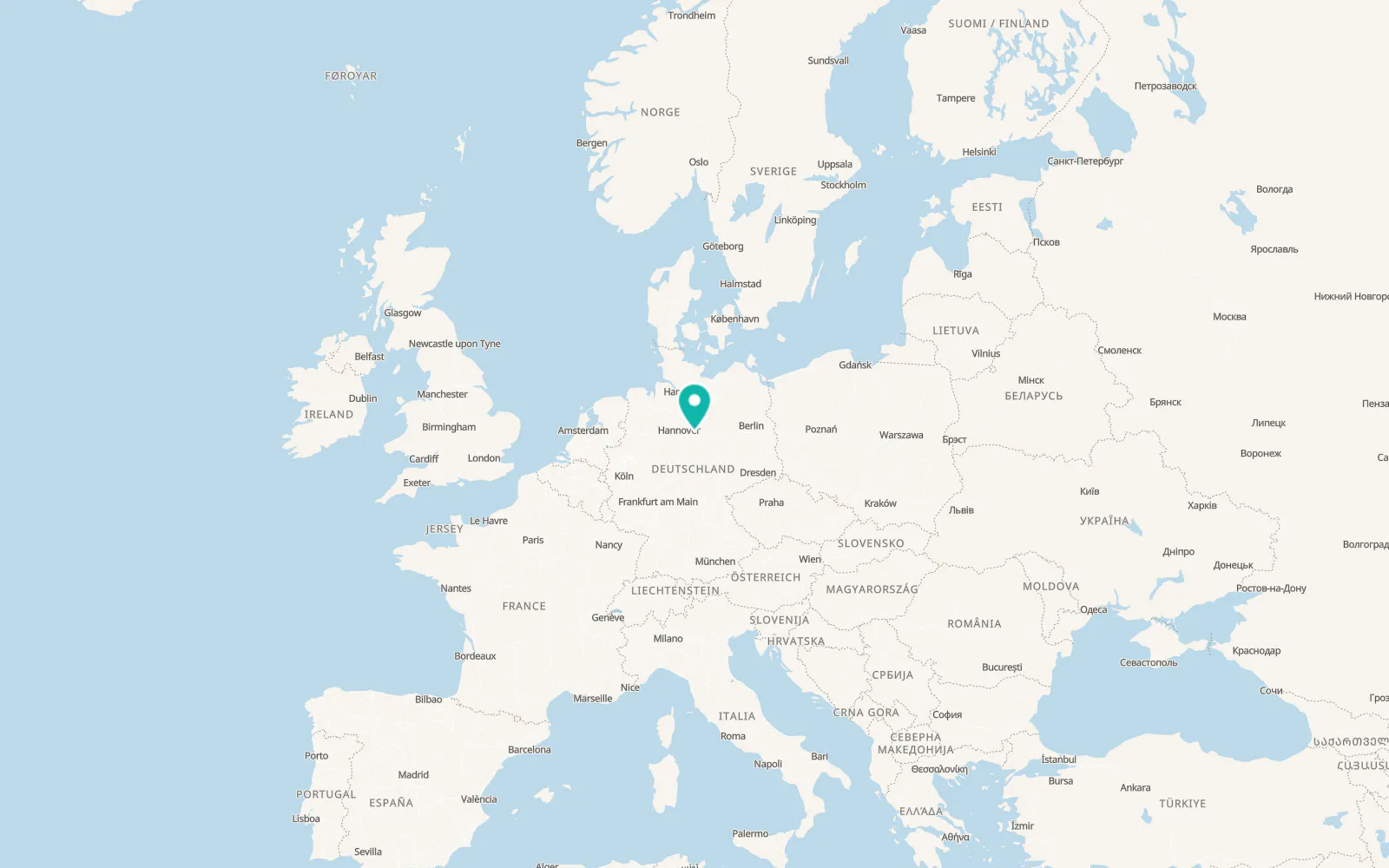 Map of Braunschweig