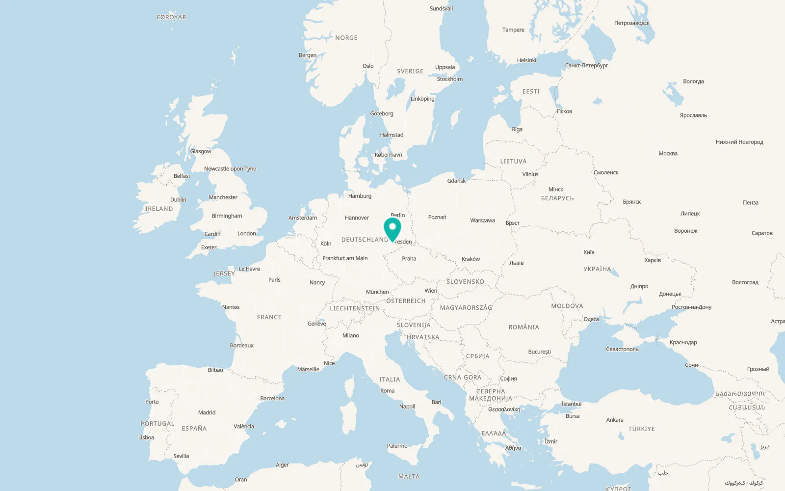 Map of Chemnitz