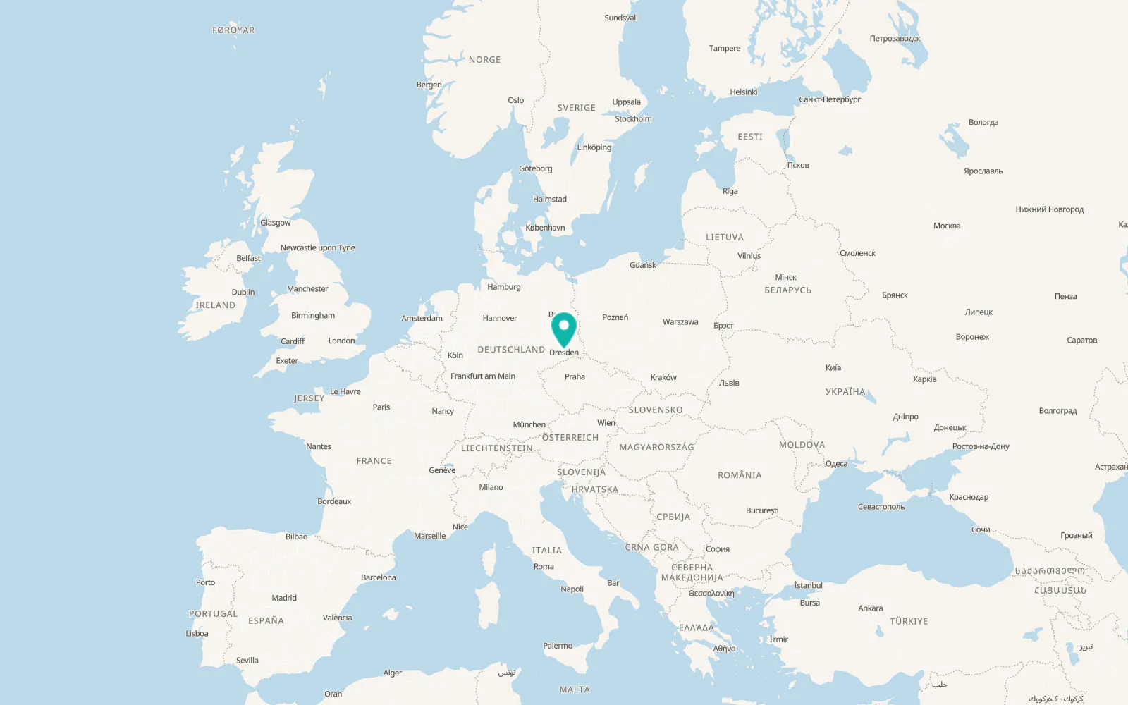 Map of Dresden