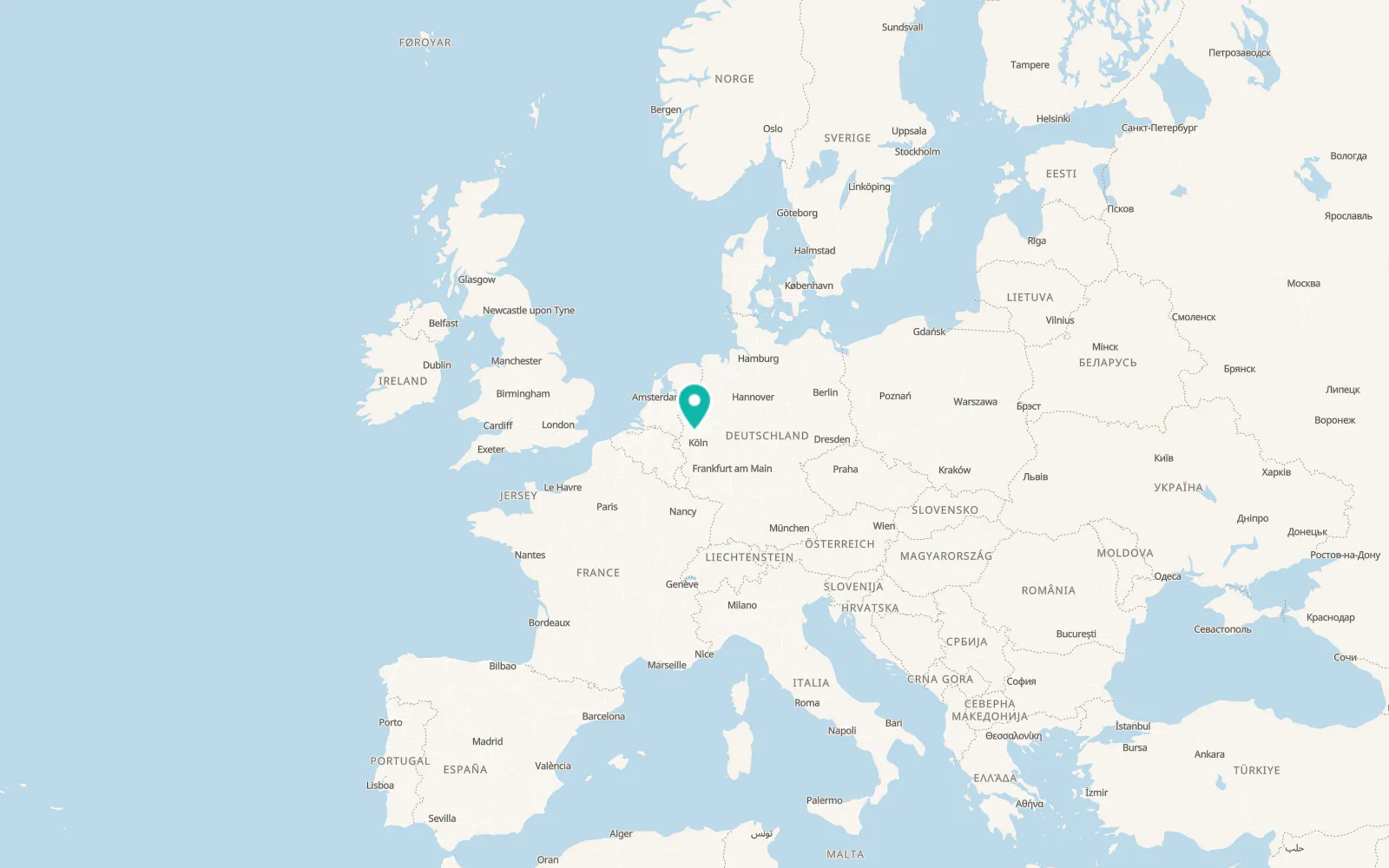 Map of Düsseldorf