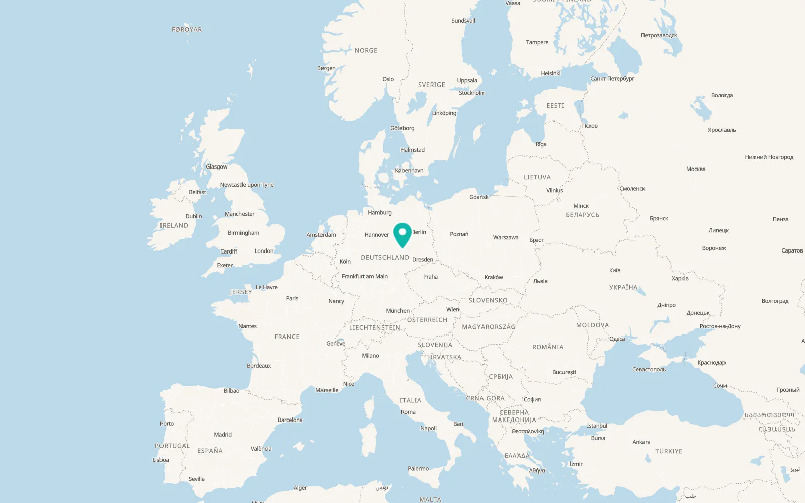 Map of Halle (Saale)