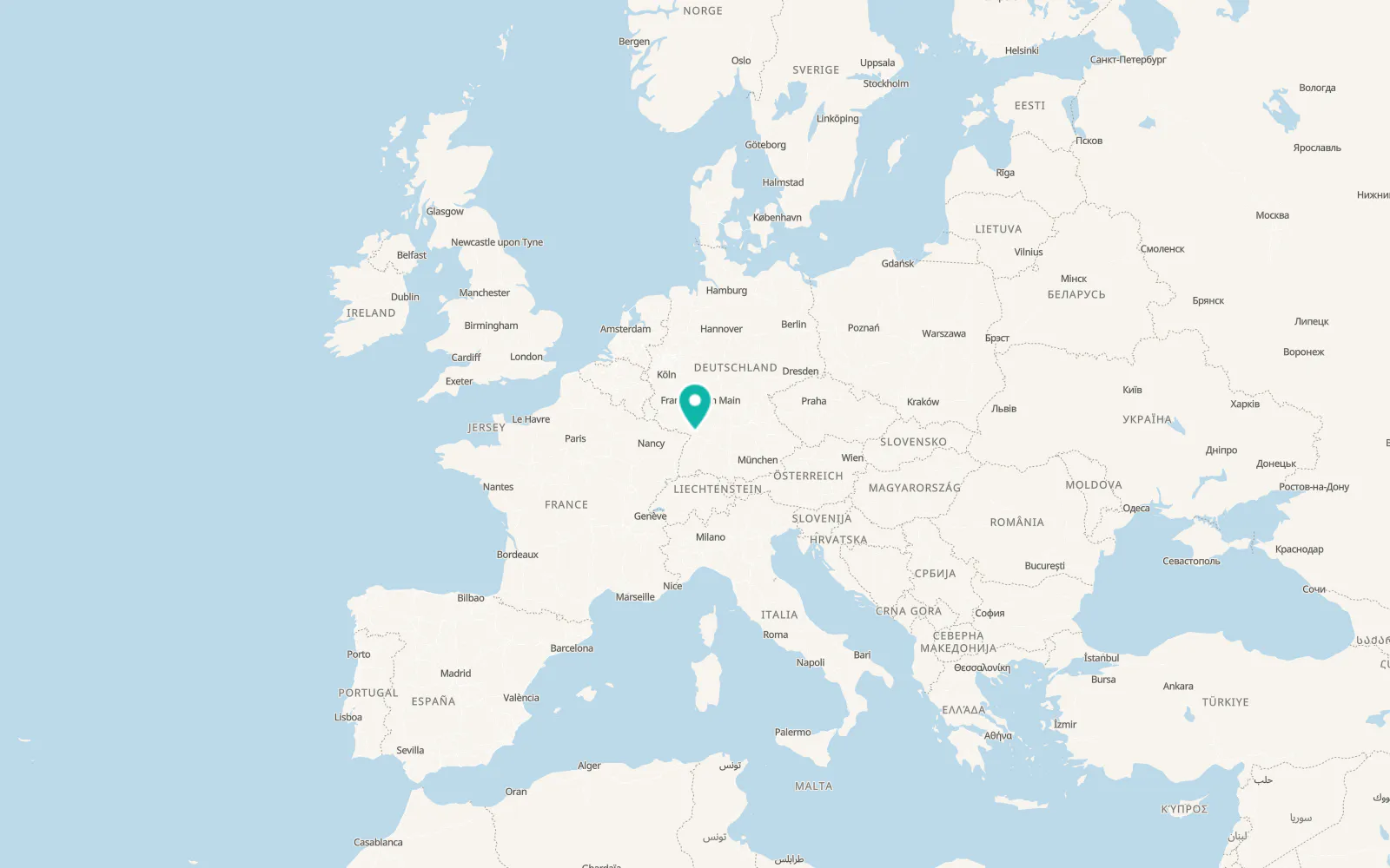 Map of Karlsruhe
