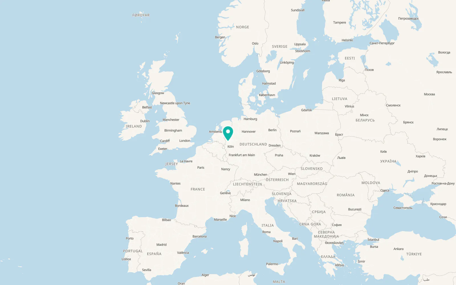 Map of Krefeld