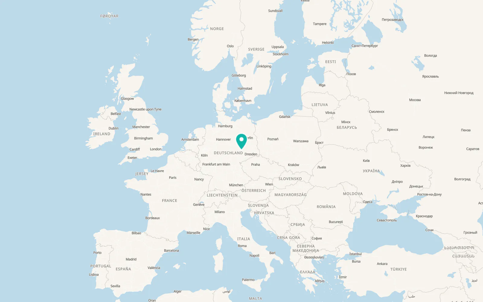 Map of Leipzig