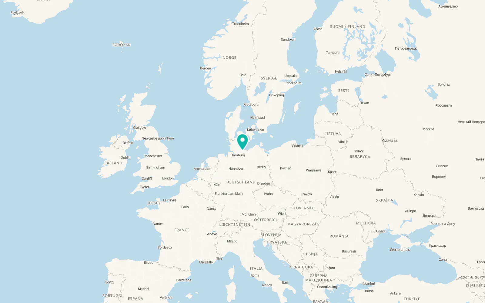 Map of Lübeck