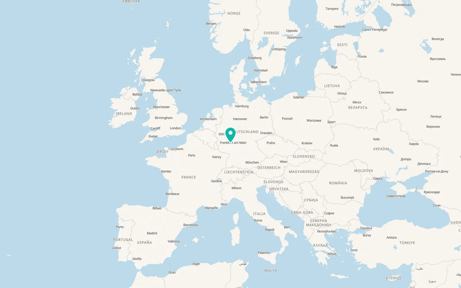 Map of Mainz