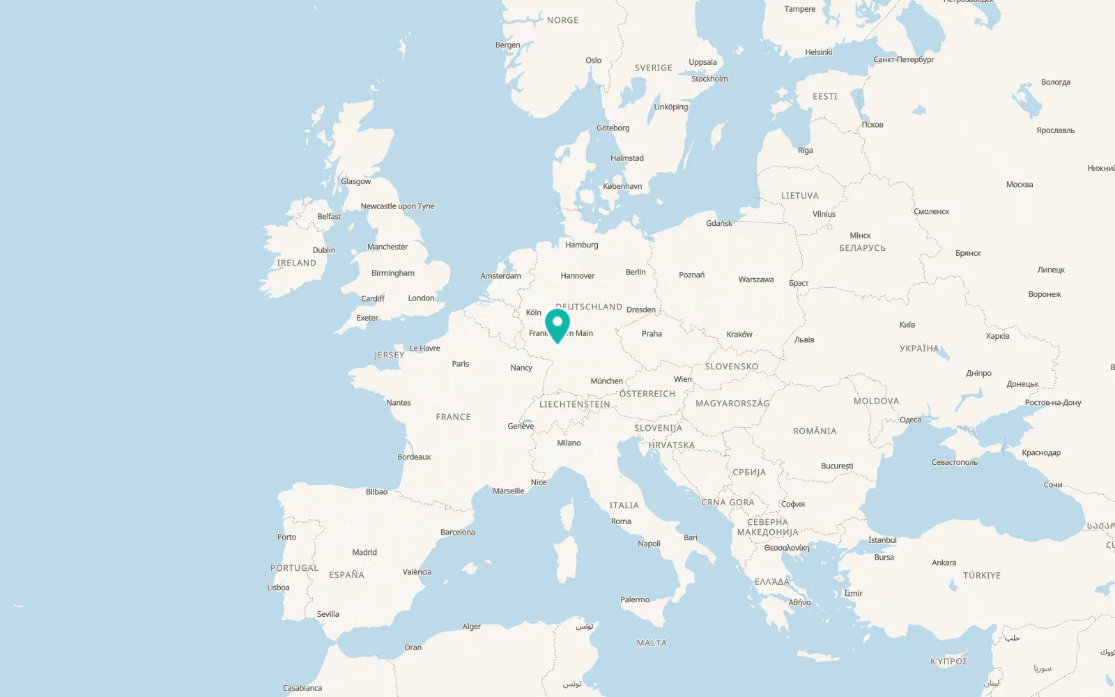 Map of Mannheim