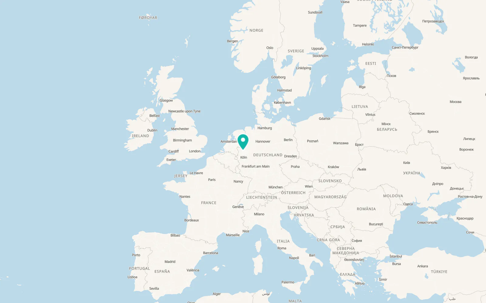 Map of Oberhausen