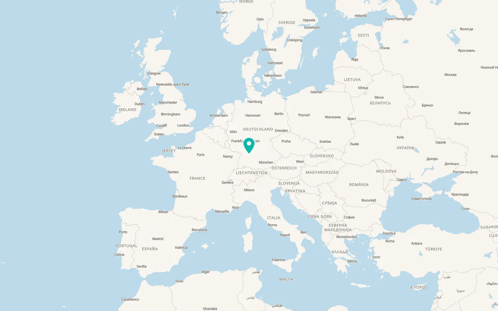 Map of Stuttgart