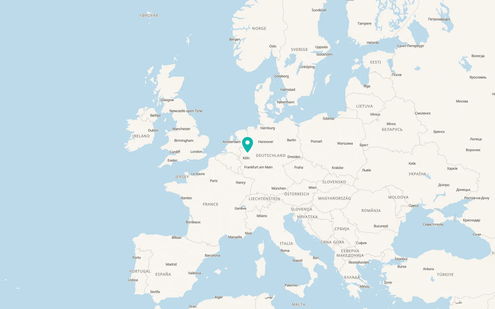 Map of Wuppertal