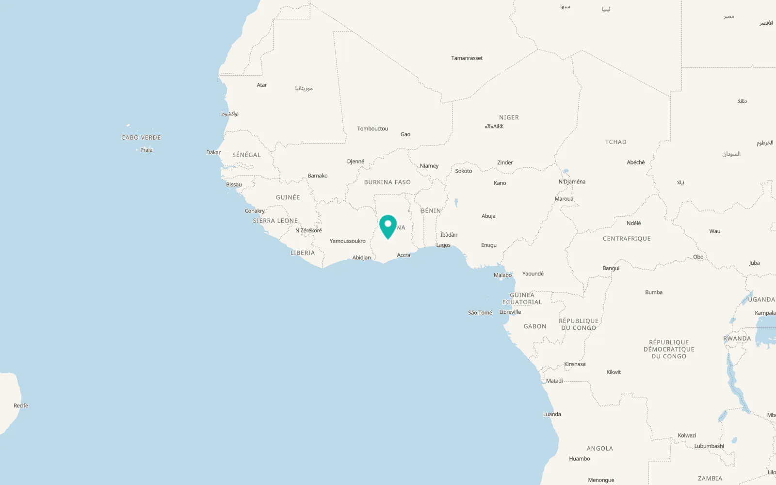 Map of Kumasi