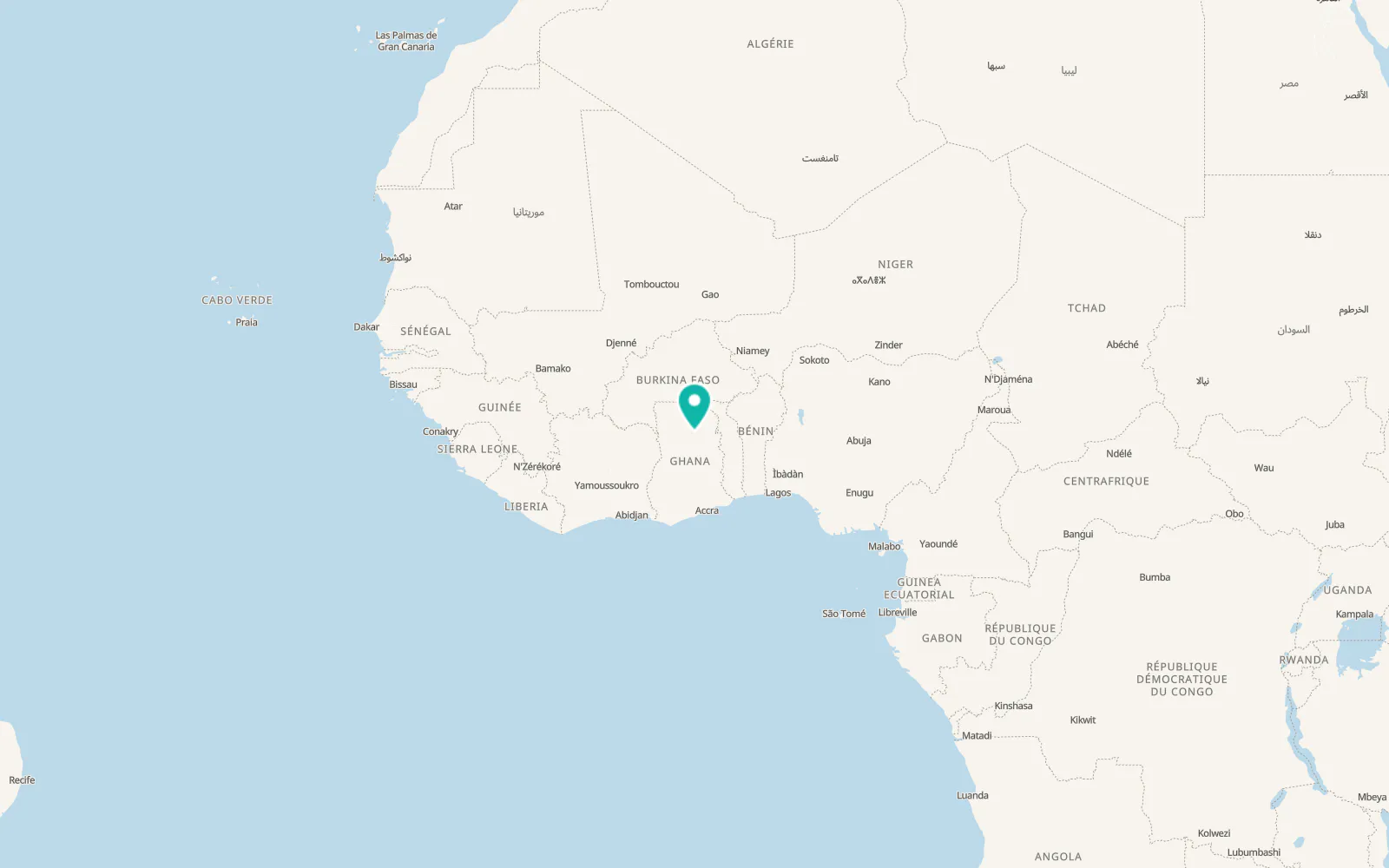 Map of Tamale