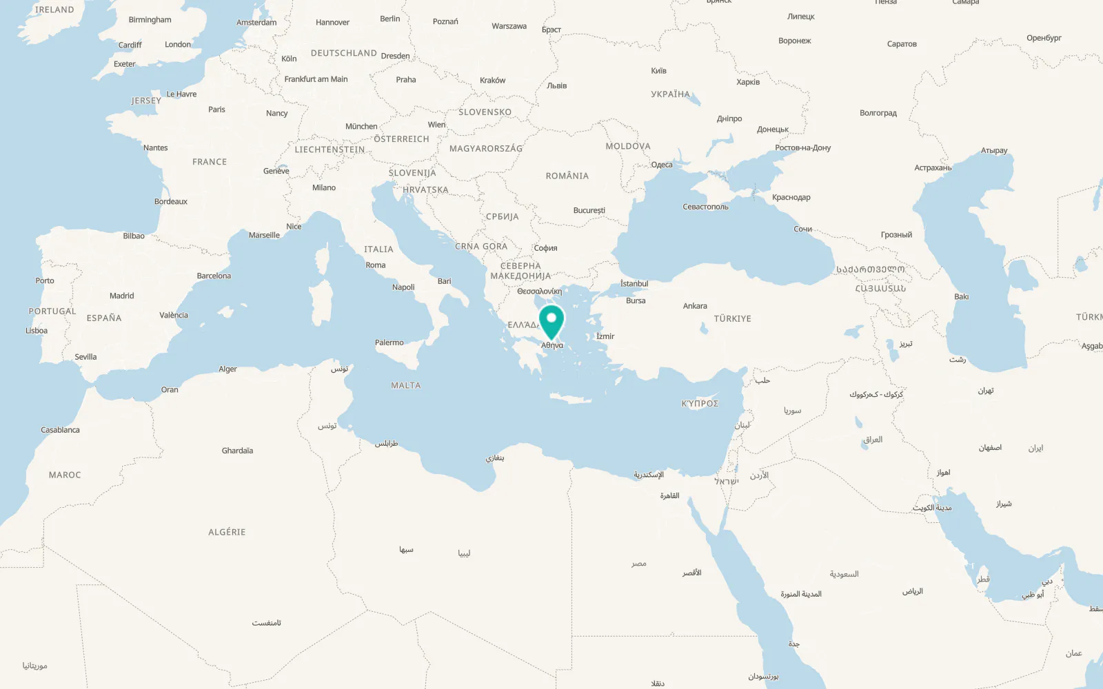 Map of Peristéri