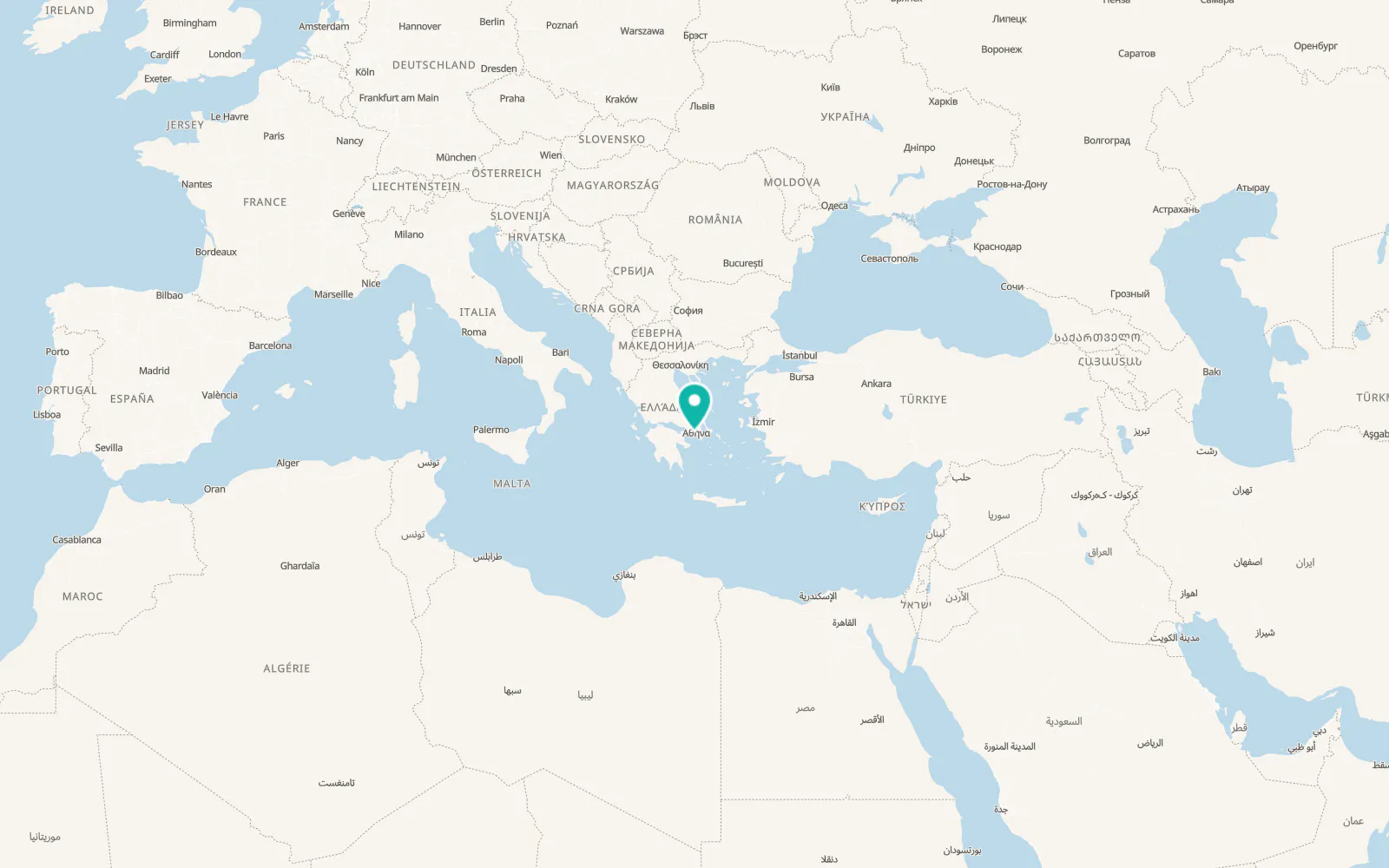 Map of Piraeus