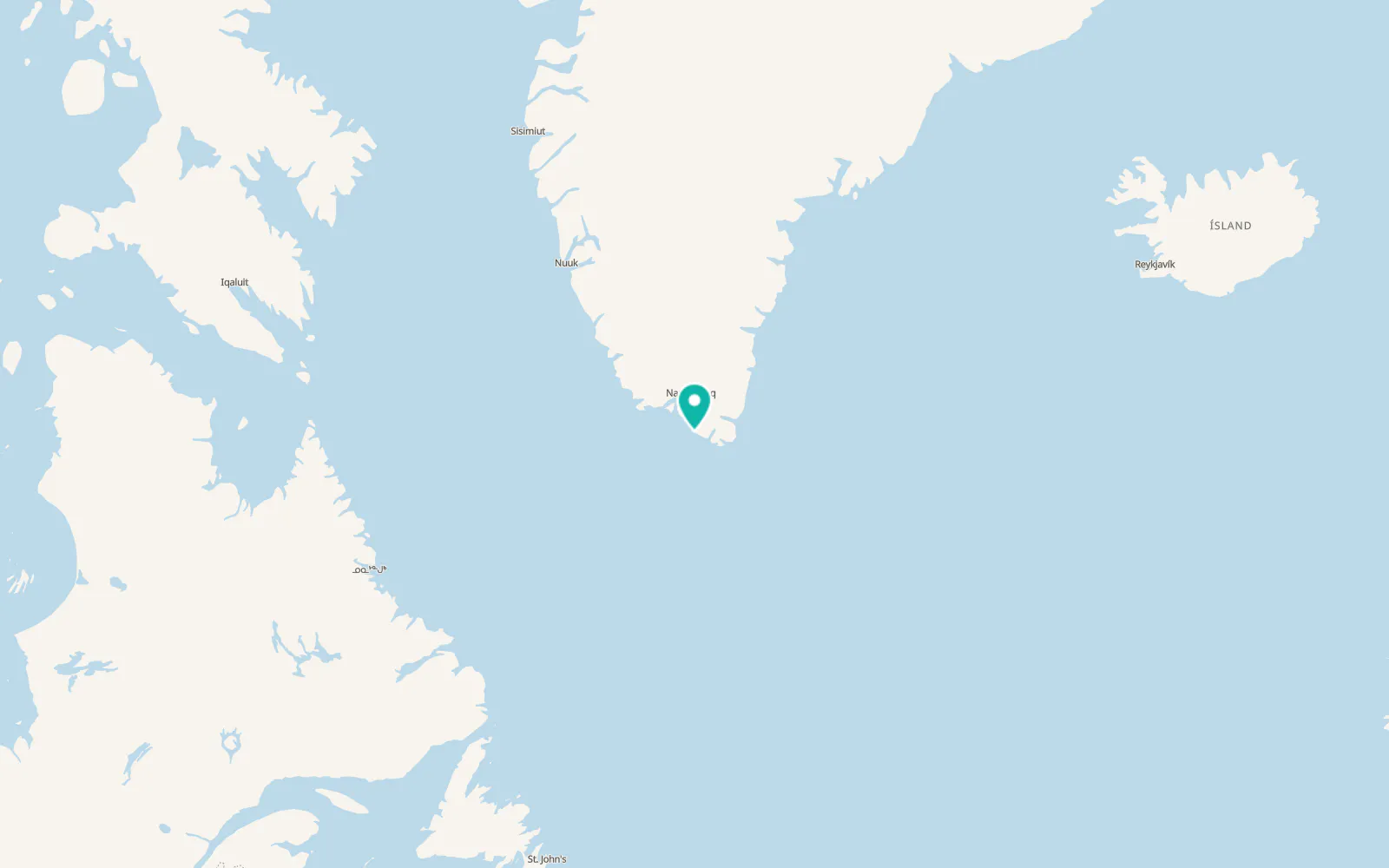 Map of Nanortalik